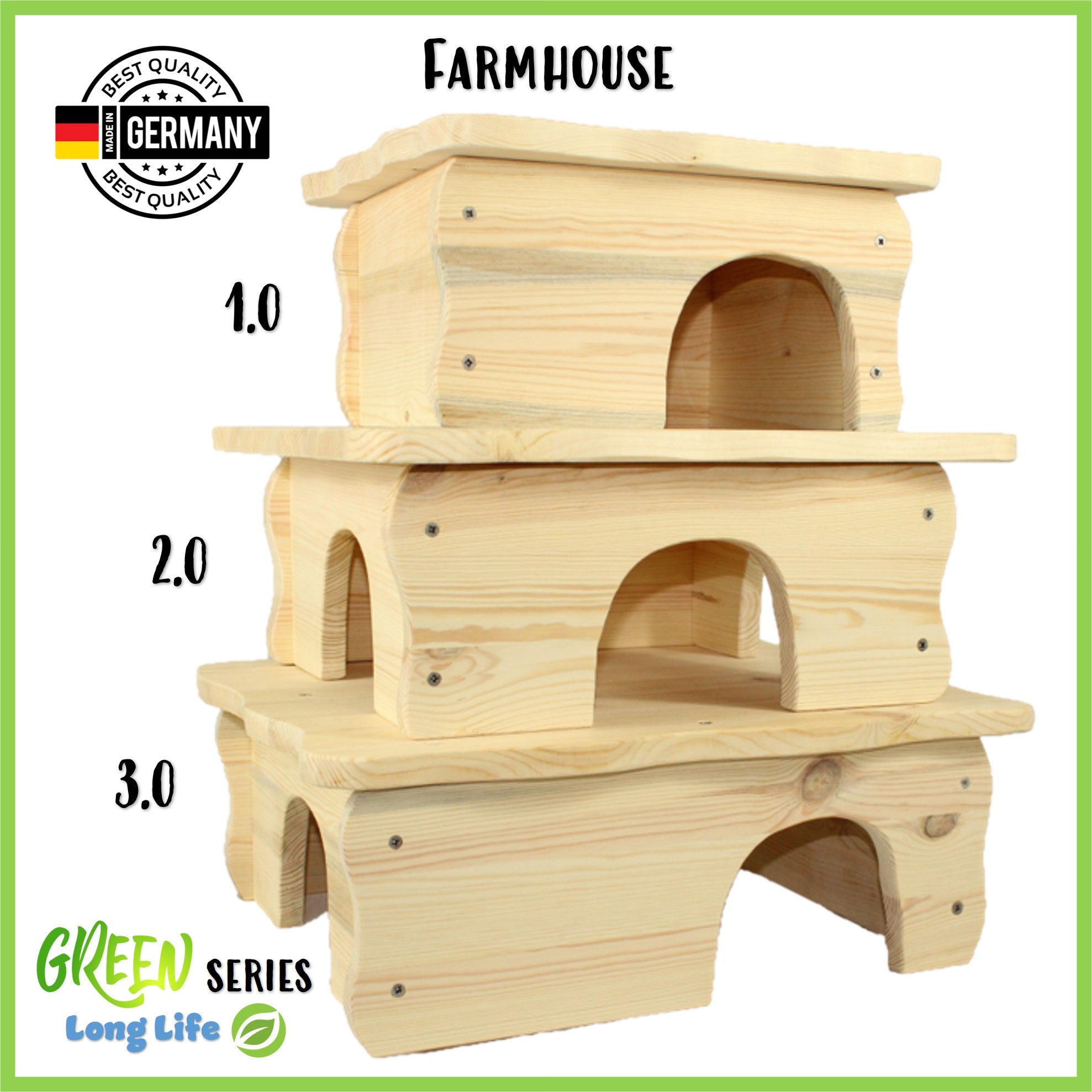 🏢Farmhouse 3.0 – The largest feel-good house for guinea pigs