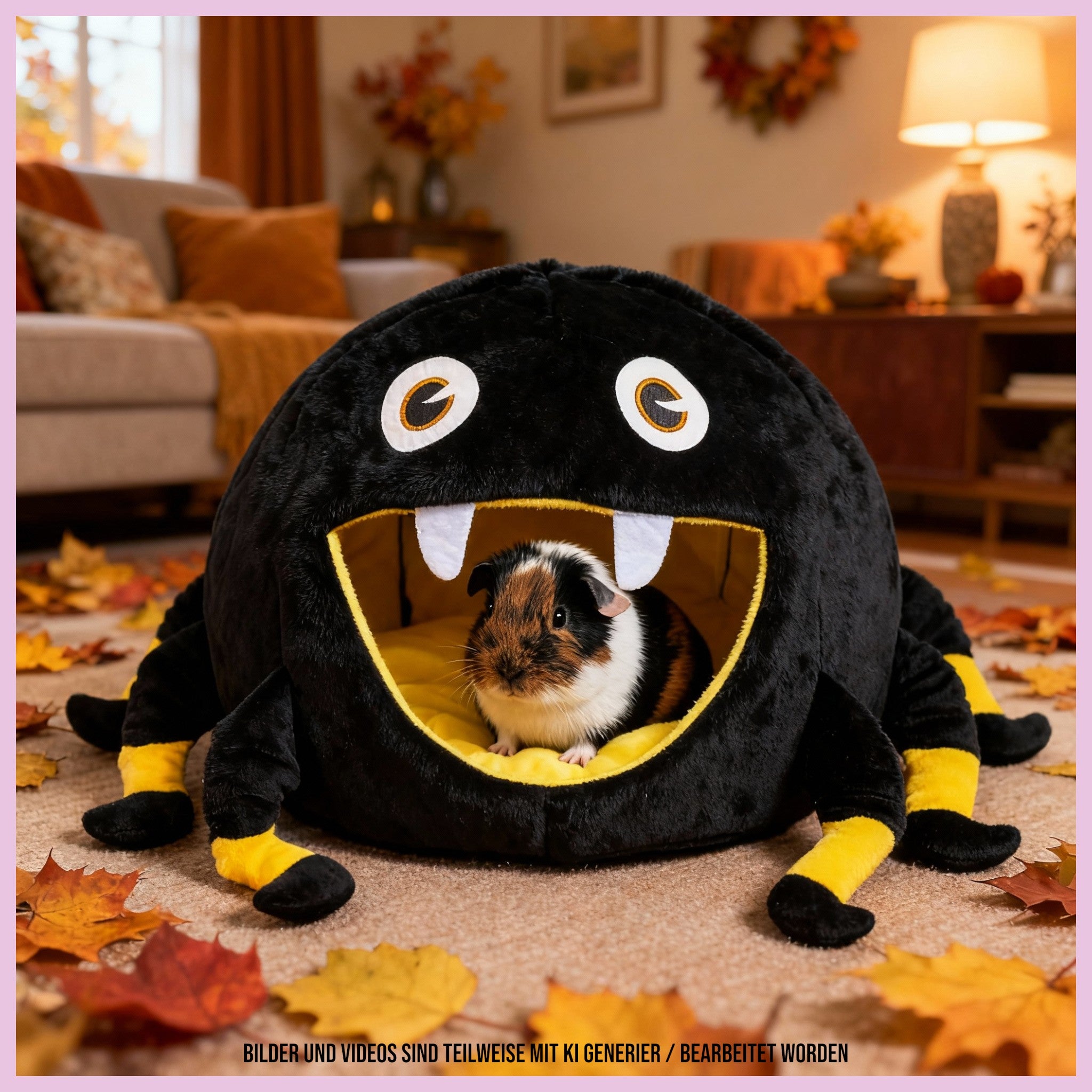 🕸️ Spinnenhaus – Das Kuschelparadies für deine Meerschweinchen