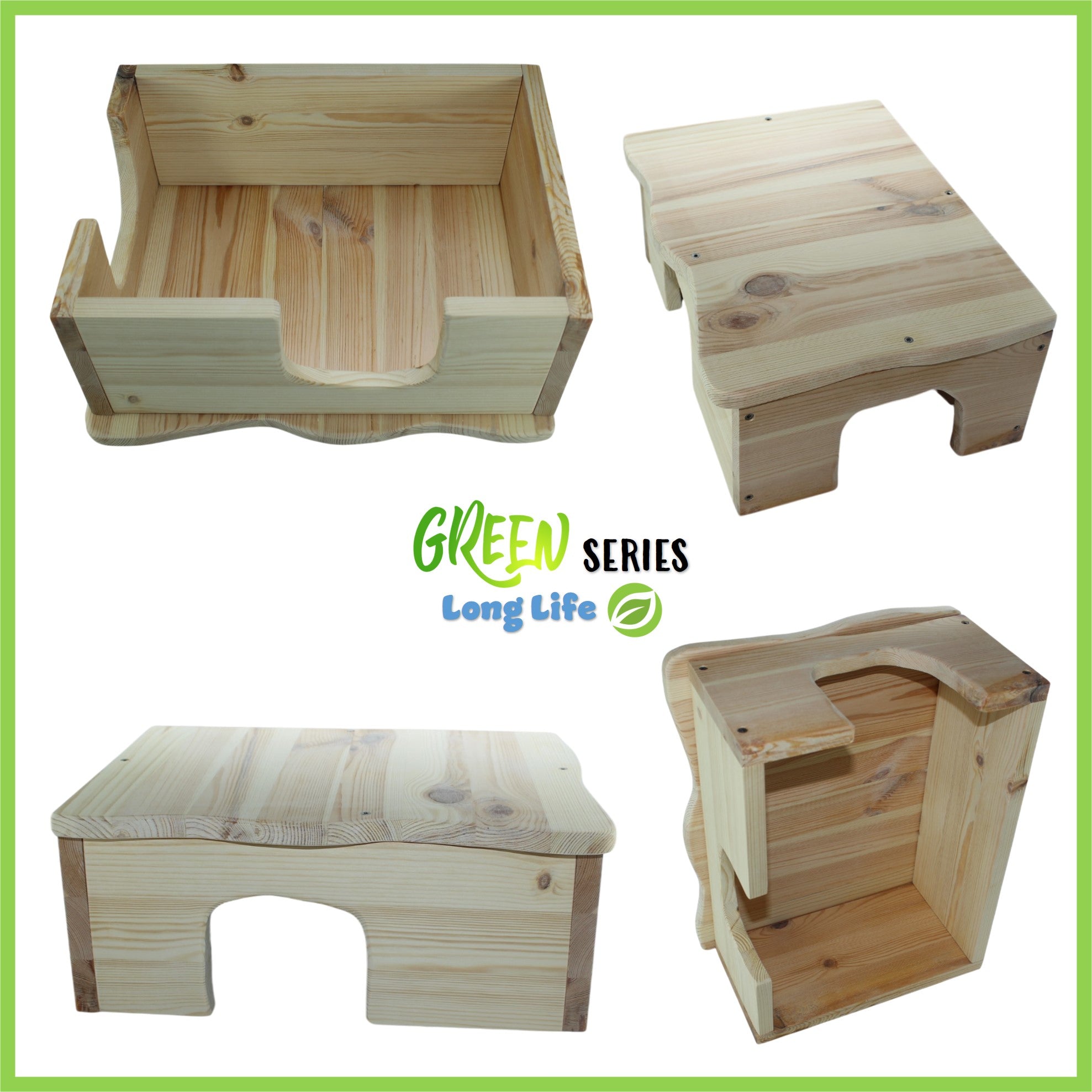 🏡 Farmhouse 2.2 – Corner house with sweeping curves for guinea pigs