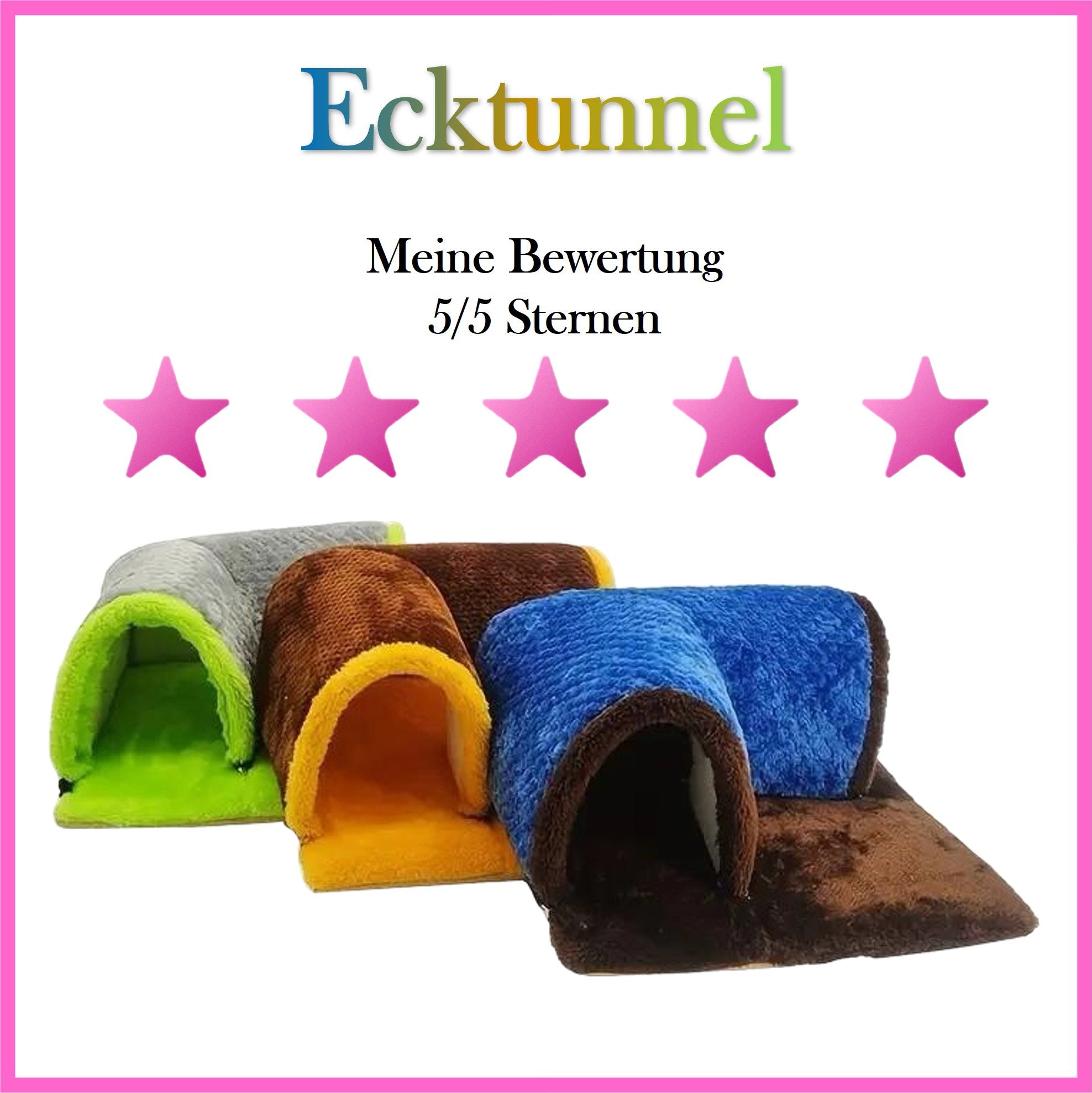 🏰🐹 Corner tunnel for guinea pigs – a cozy hiding place with style!