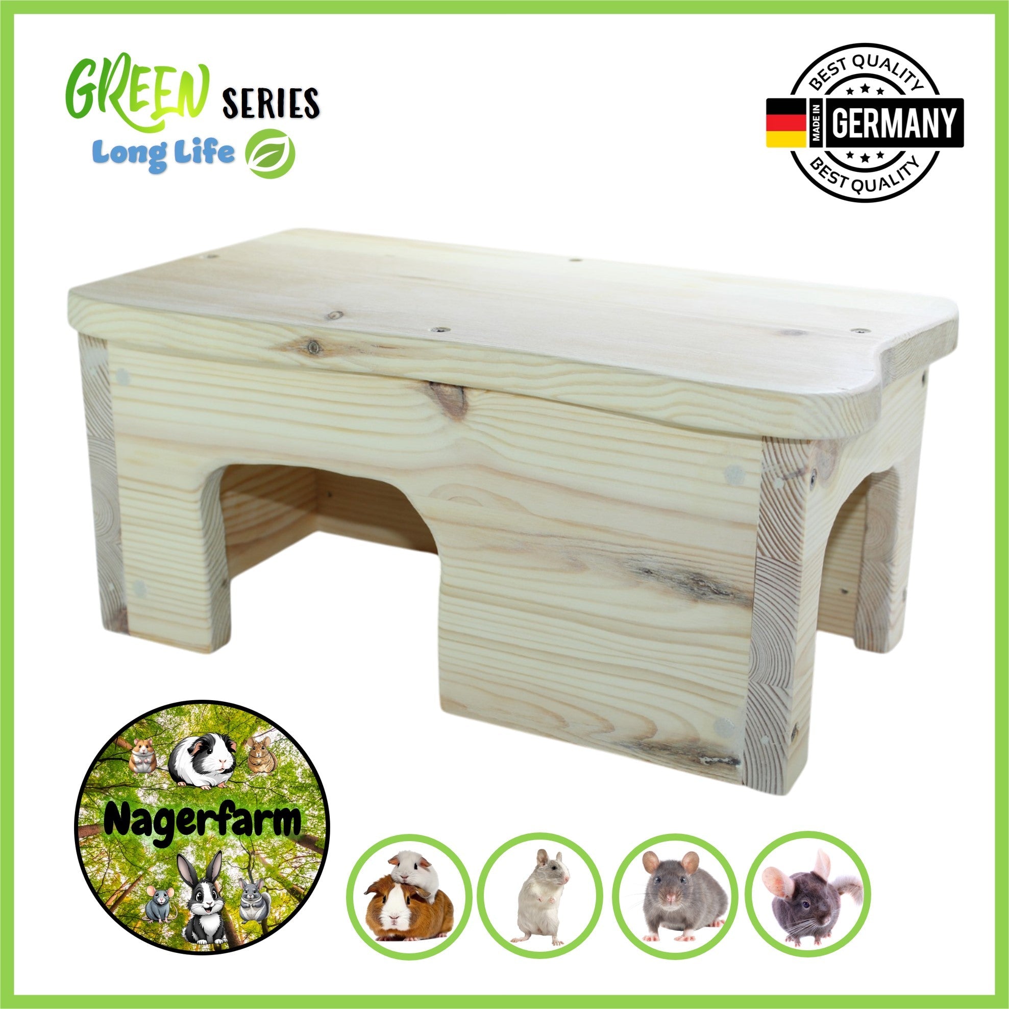 🐹 Farmhouse 1.2 – Corner house for guinea pigs with style & comfort 🐾