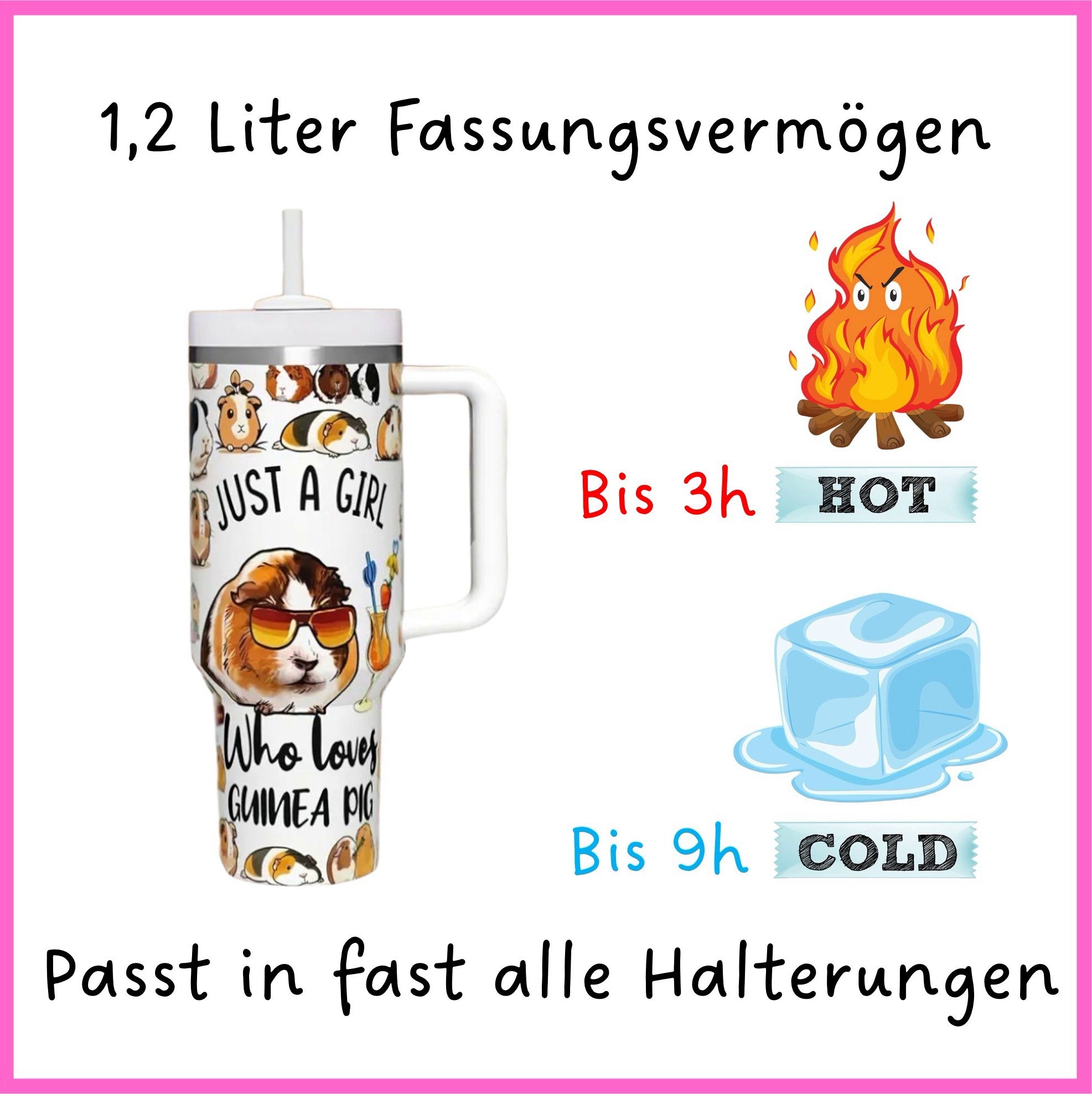 💕 Trend drinking bottle Just a Girl who loves Guinea Pigs