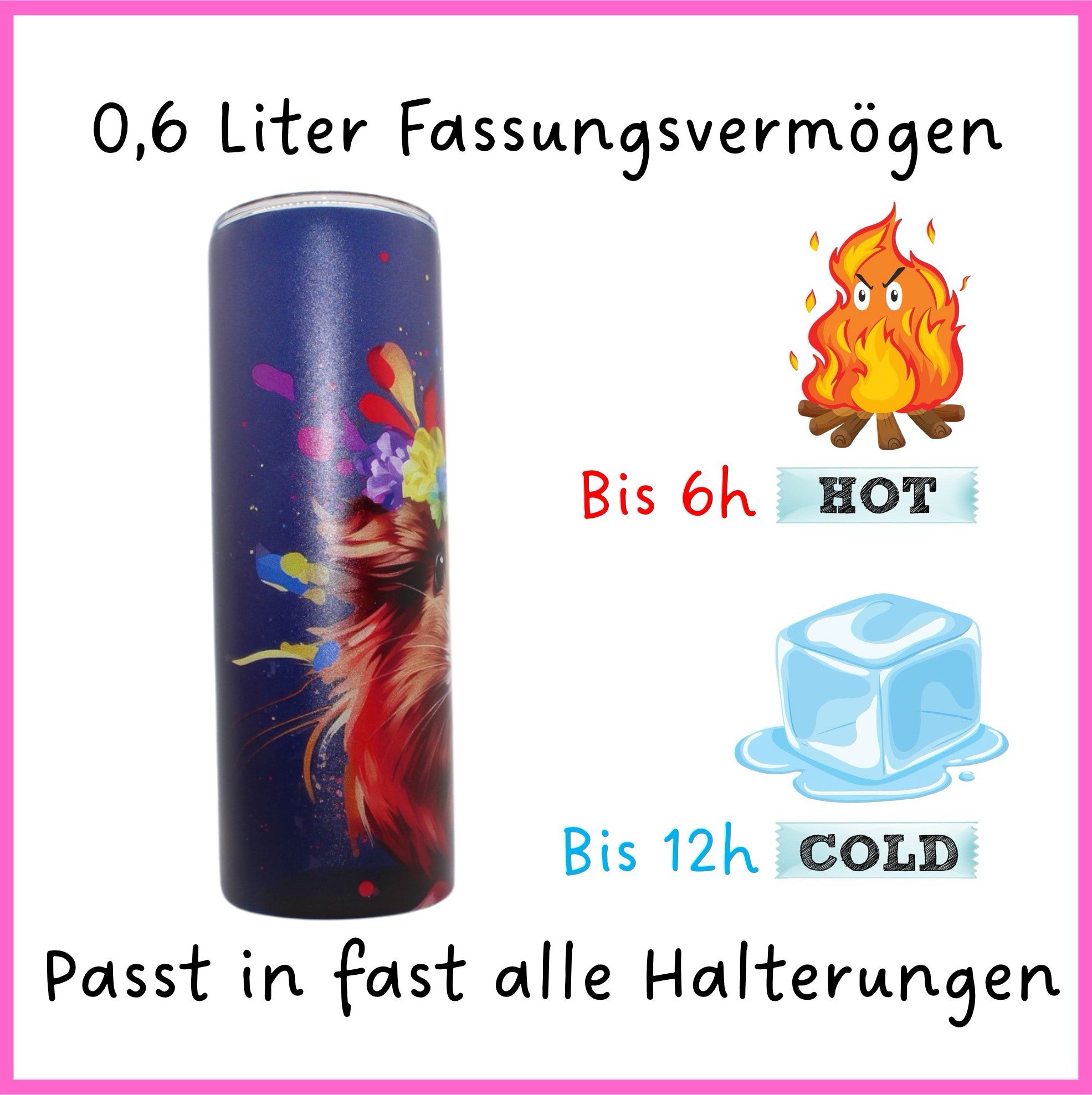 🎂 Drinking bottle “Birthday Meerkat” – cute cup for every day