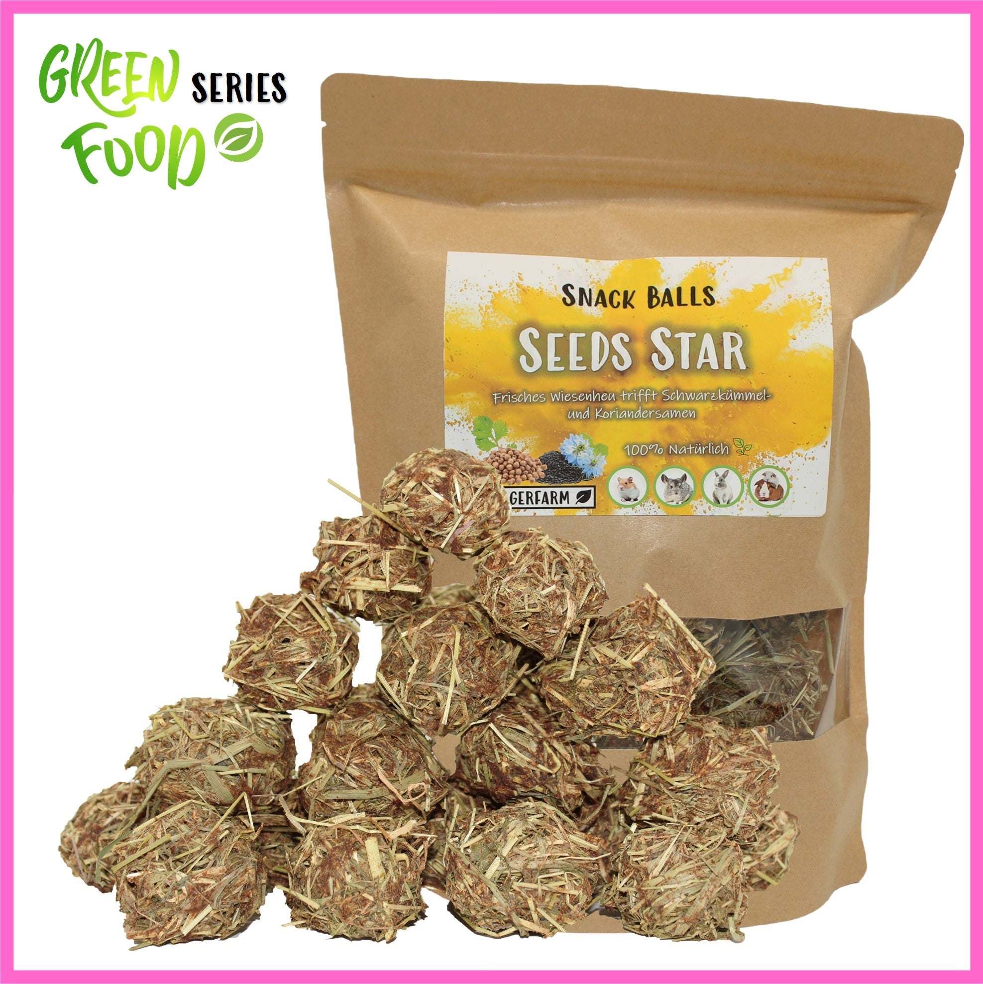๐ก Snack Balls Seeds Star โ powerful seed snacks for guinea pigs