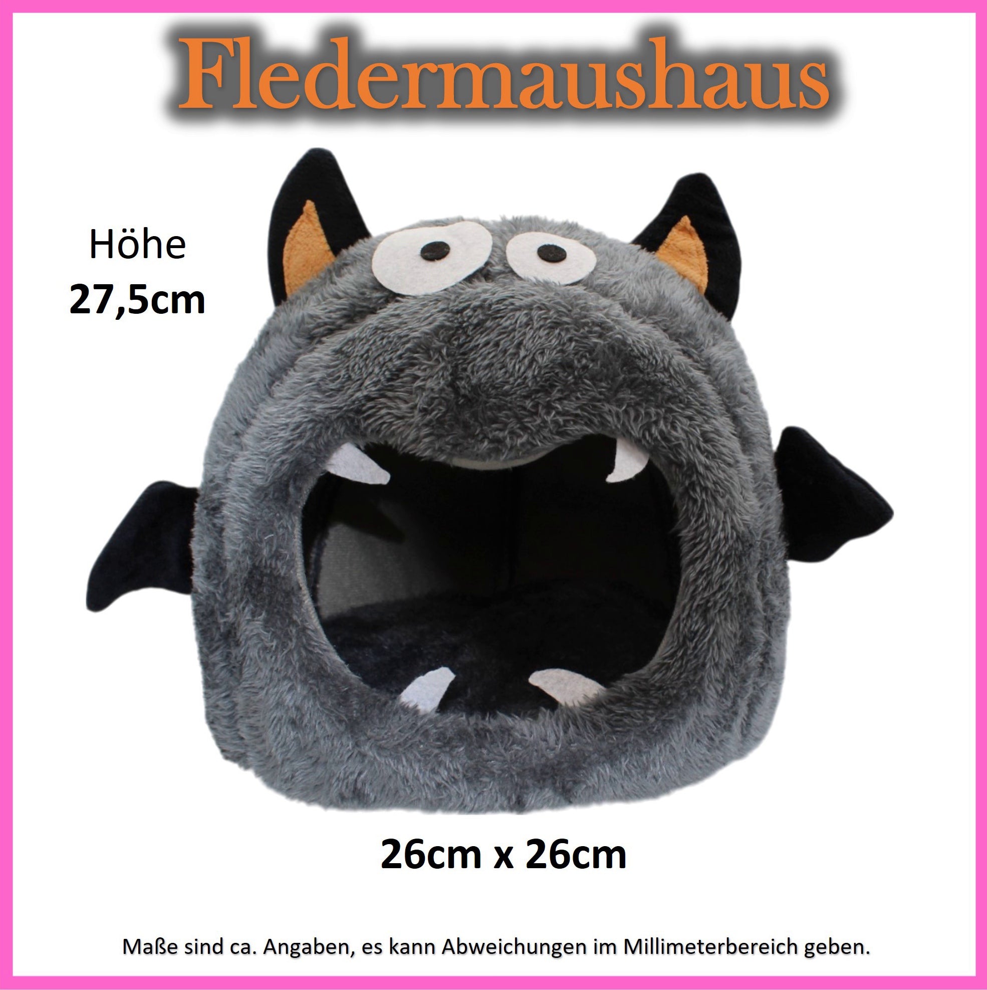 🦇 Bat House – Cozy designer house for guinea pigs