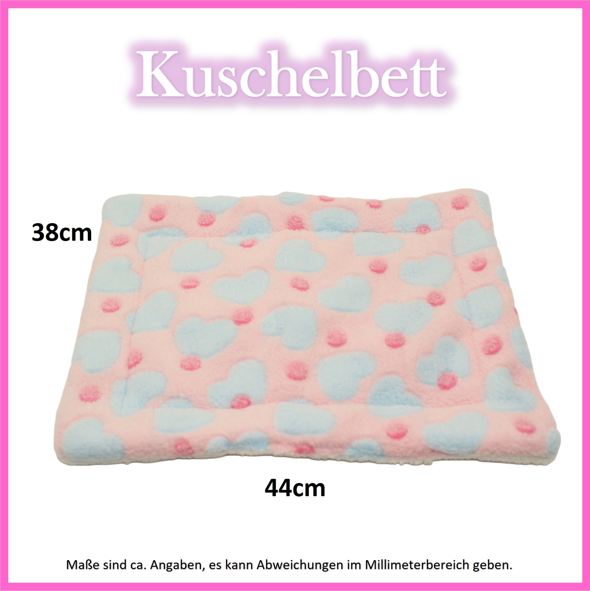 🤍Cuddle bed - Hearts Pink