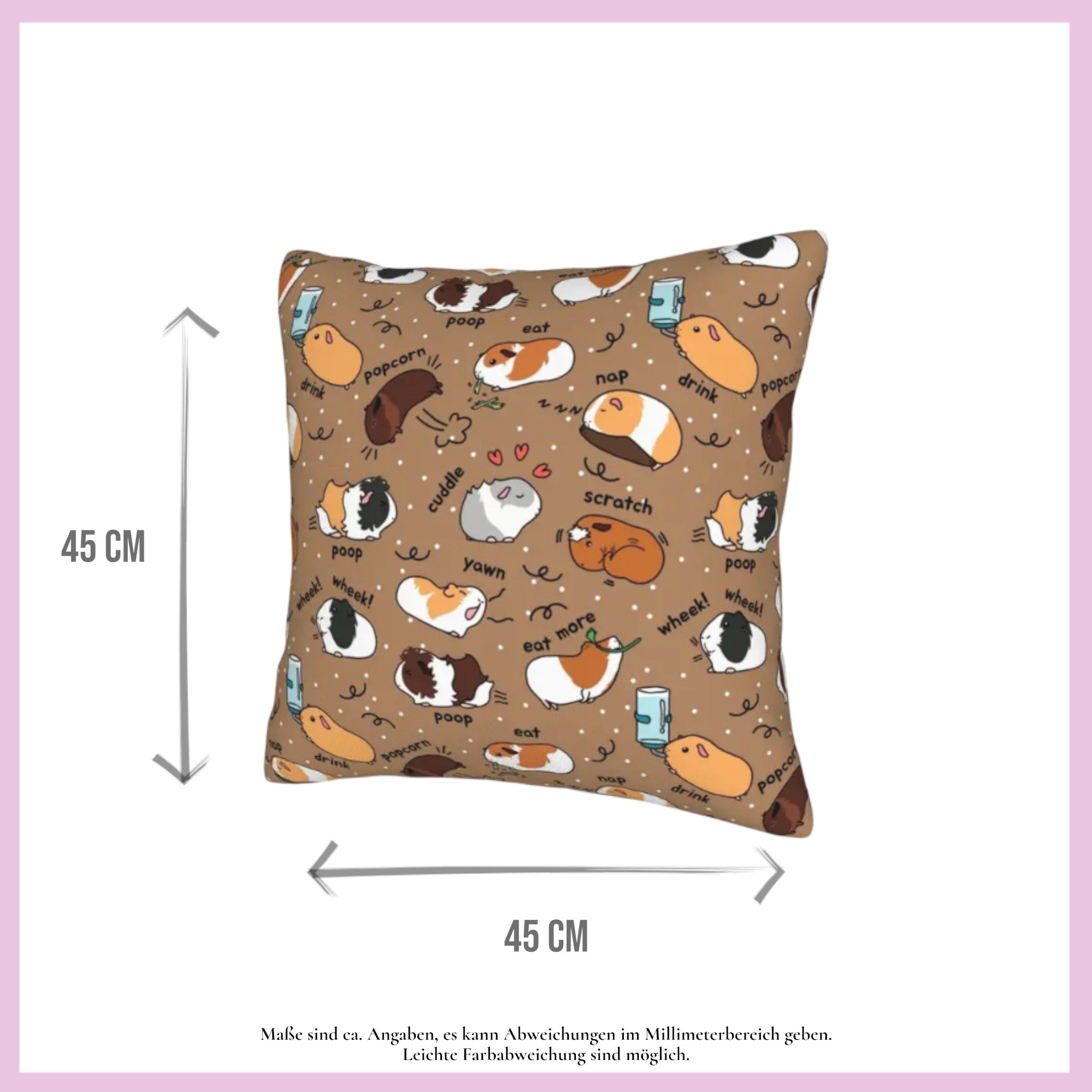 🛋️ Kissen „Meeri Poop Braun“ – Der humorvolle Hingucker für dein Zuhause