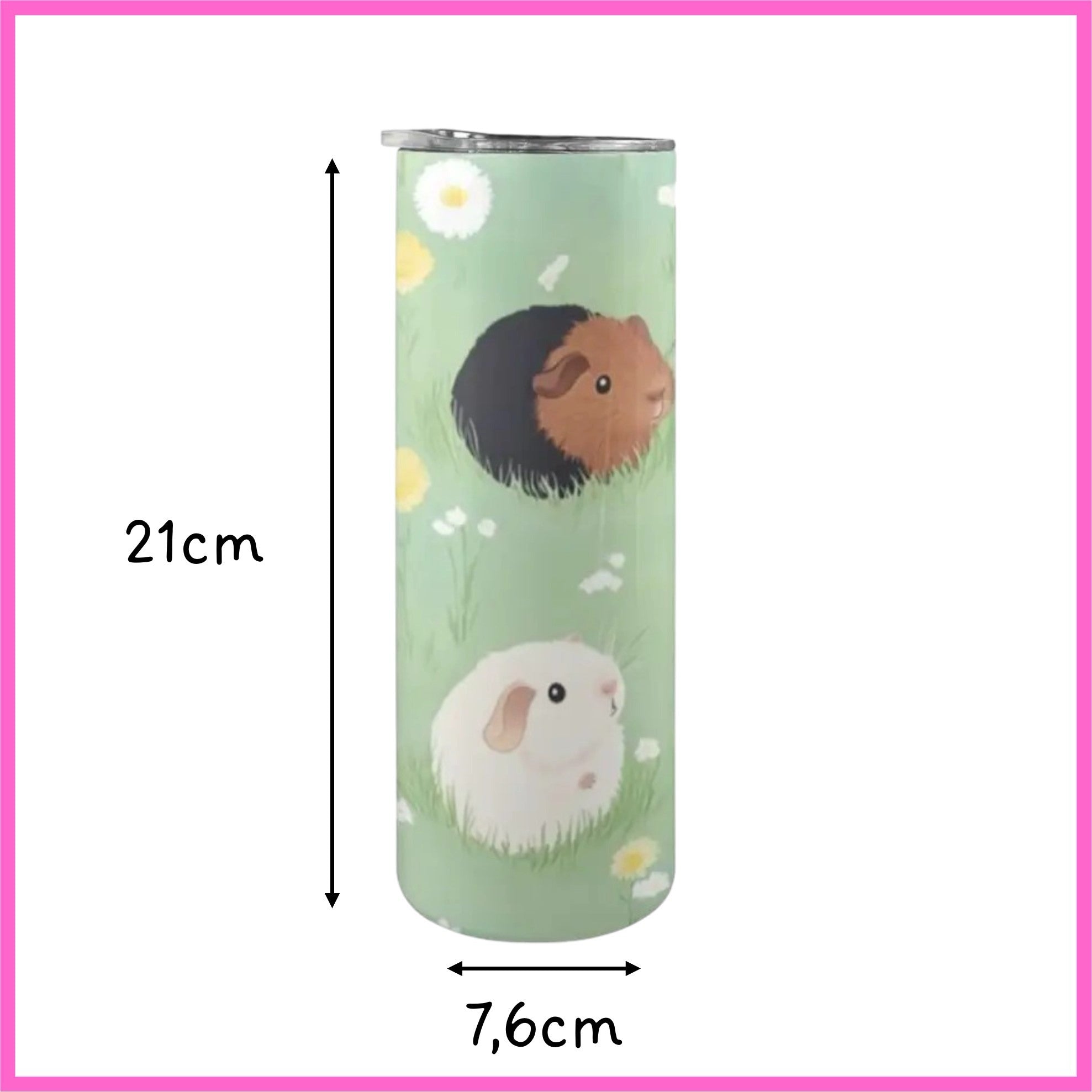 🌼 Drinking bottle “Meadow Magic with Guinea Pigs”