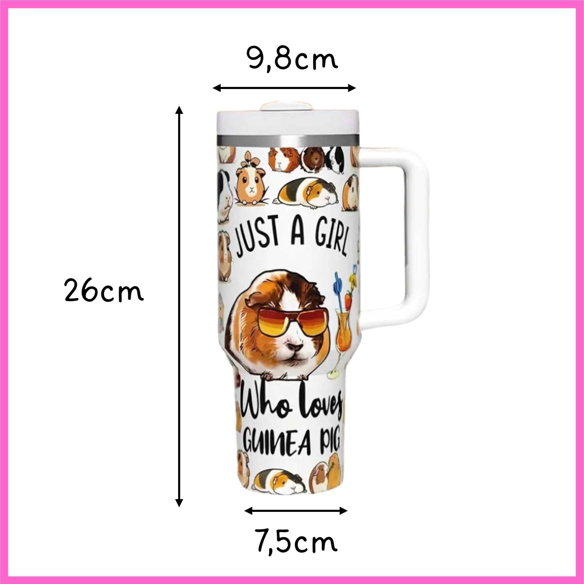 💕 Trend drinking bottle Just a Girl who loves Guinea Pigs