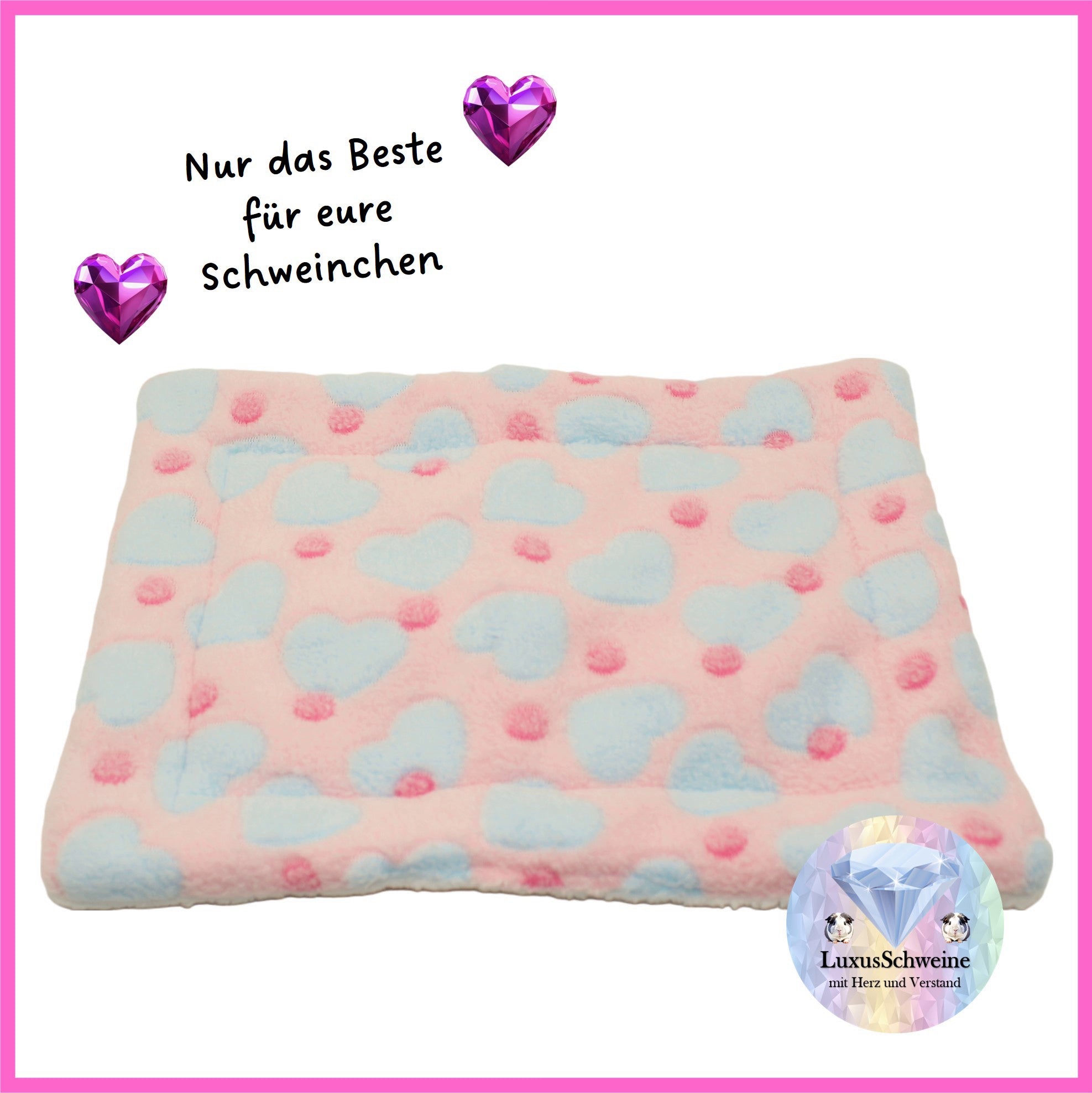 🤍Cuddle bed - Hearts Pink