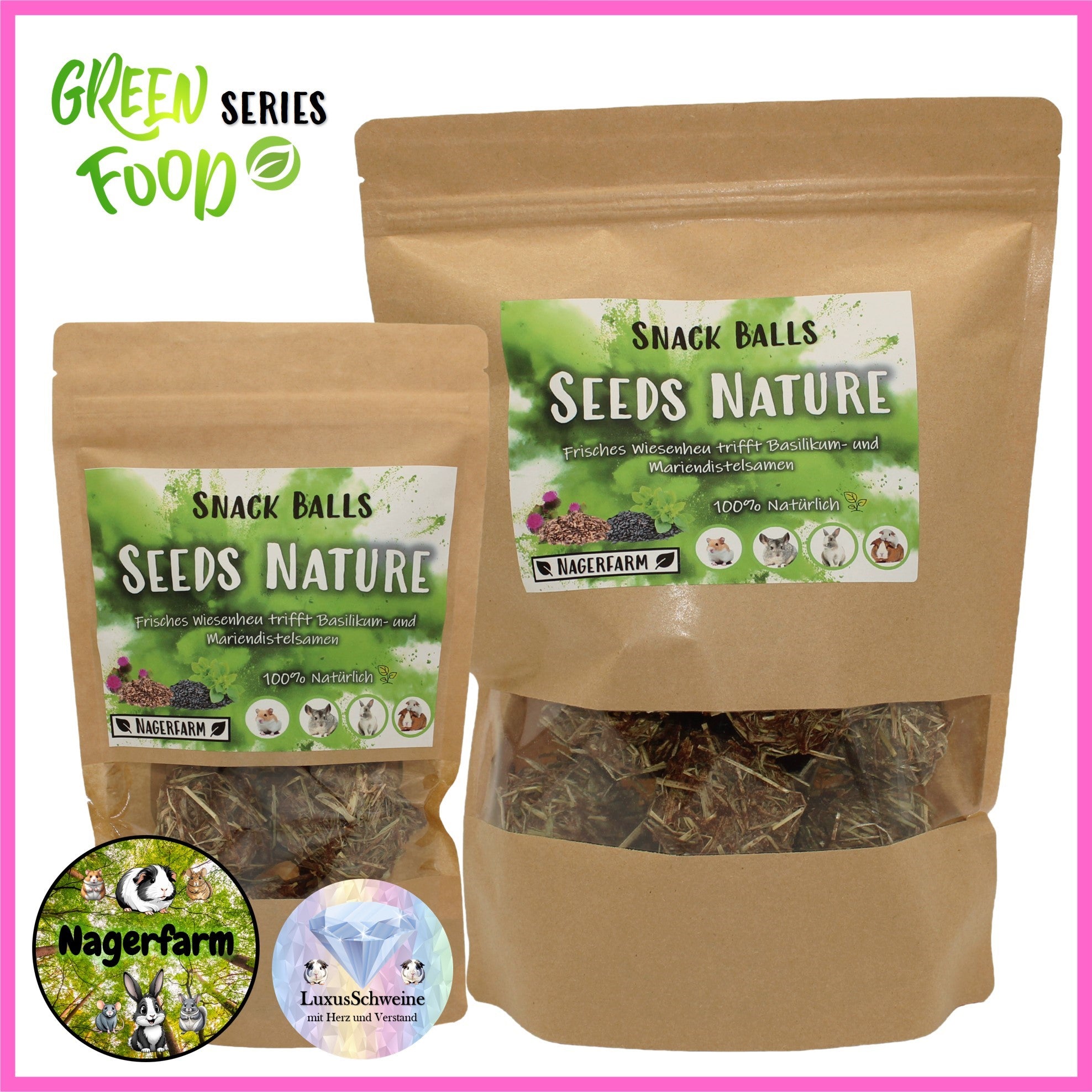 🟢 Snack Balls Seeds Nature – natural variety for healthy guinea pigs