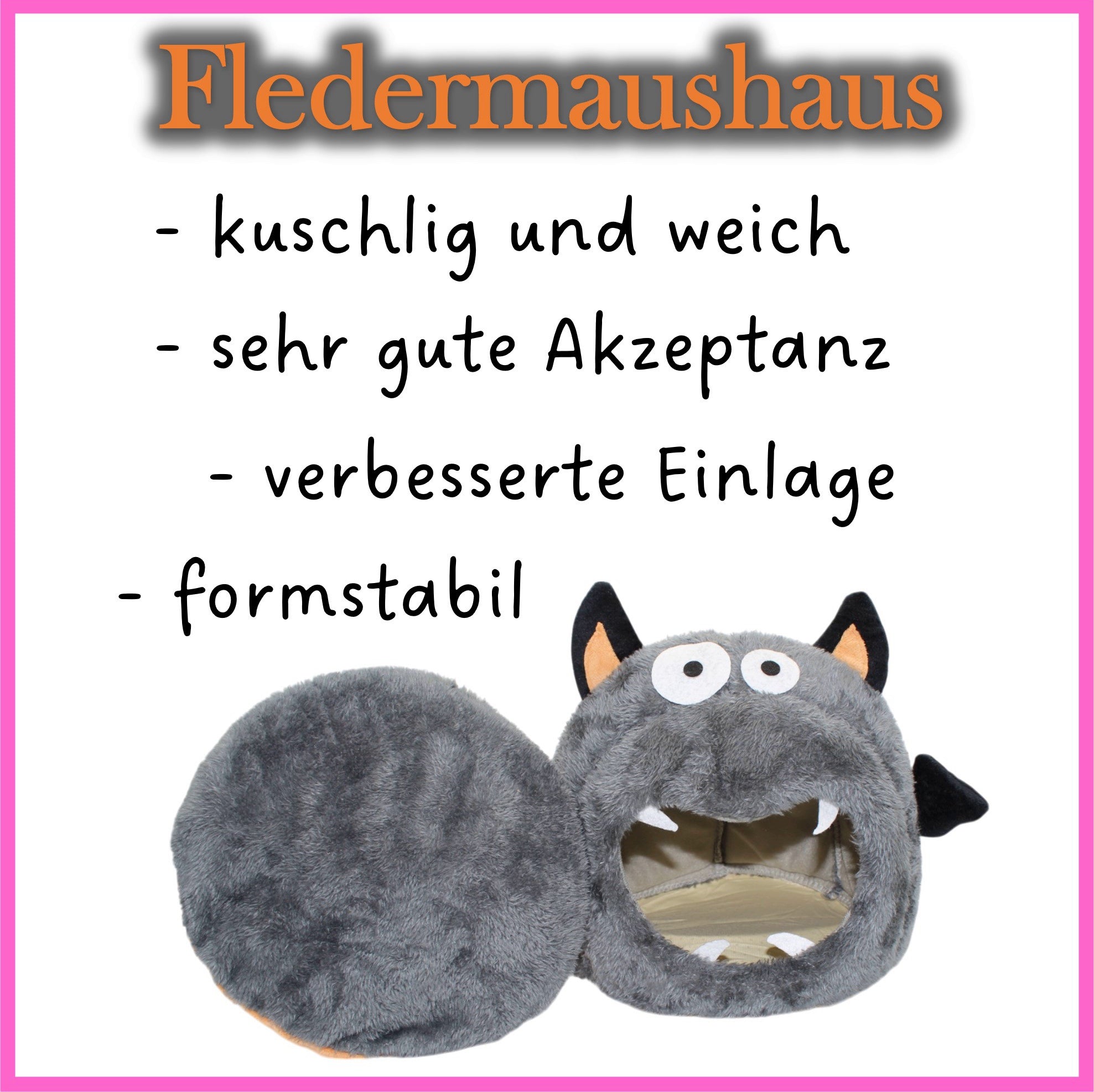 🦇 Bat House – Cozy designer house for guinea pigs