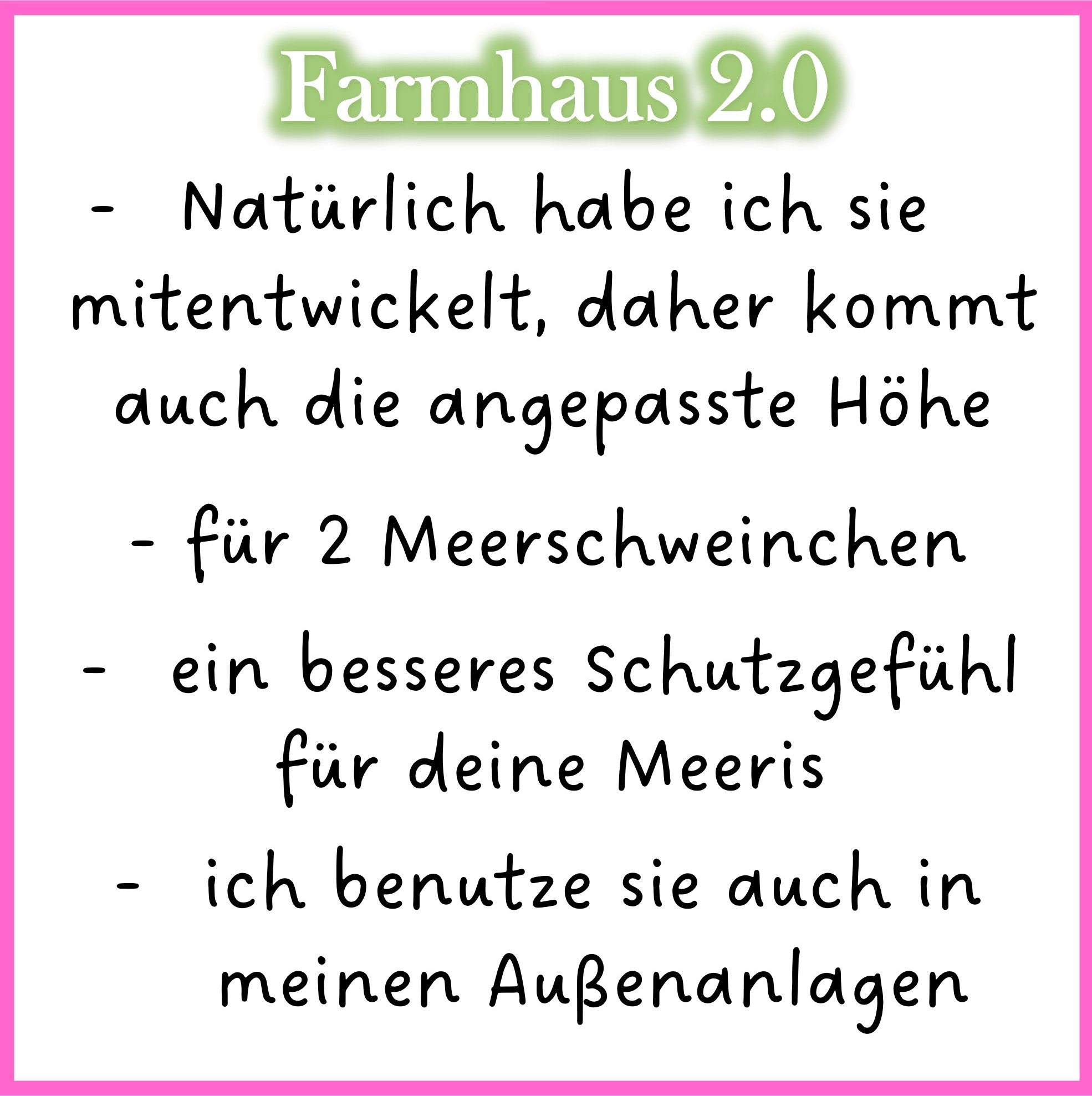 🏡 Farmhouse 2.0 – Spacious accommodation for guinea pigs