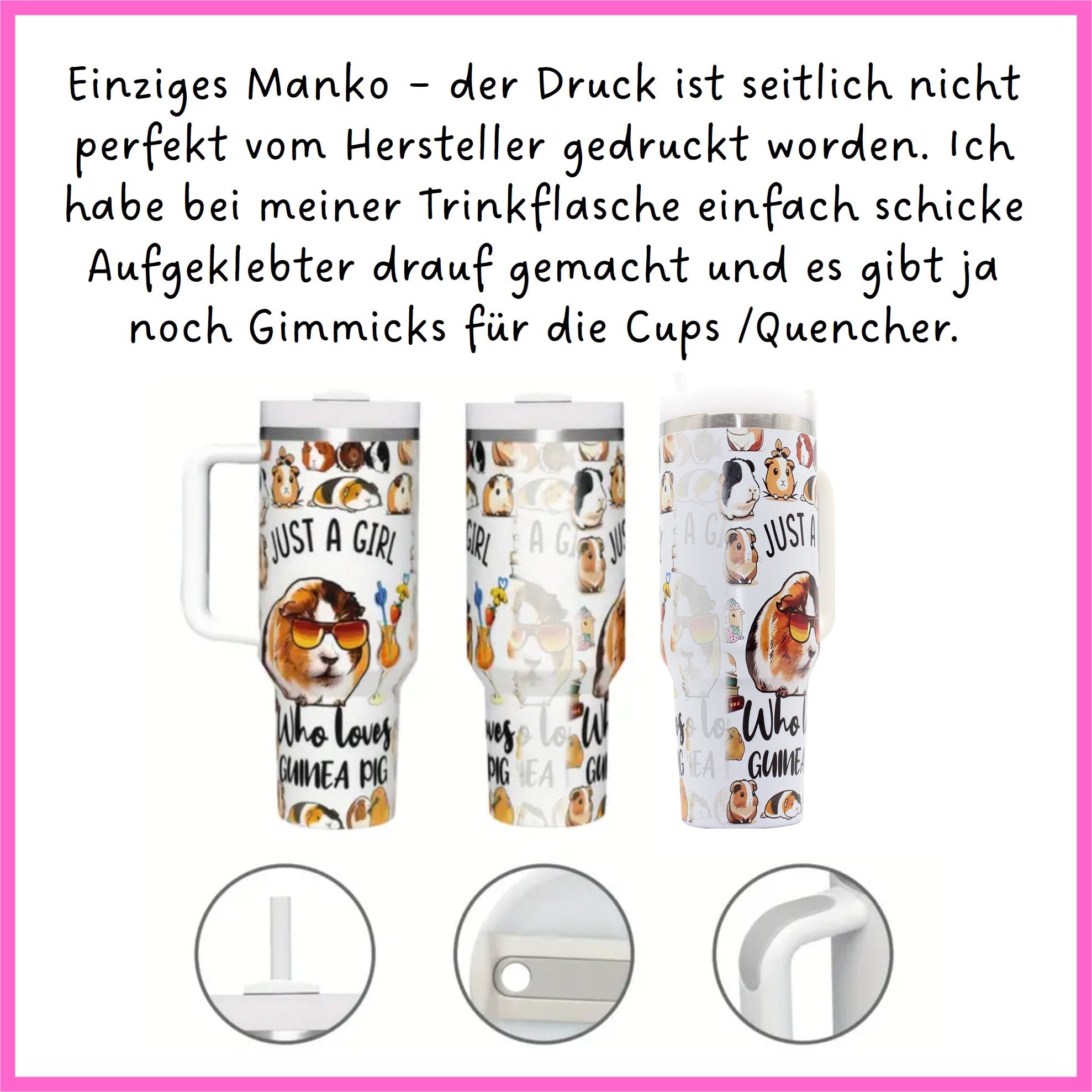 💕 Trend drinking bottle Just a Girl who loves Guinea Pigs