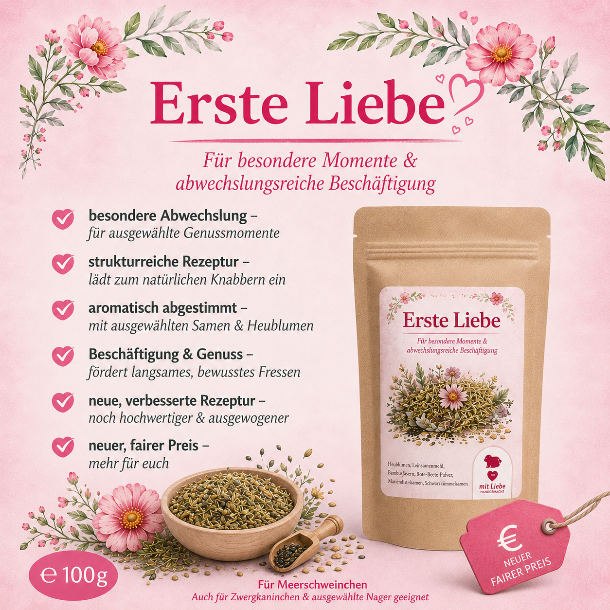 💘 Erste Liebe – Premium Bälle für deine Meerschweinchen
