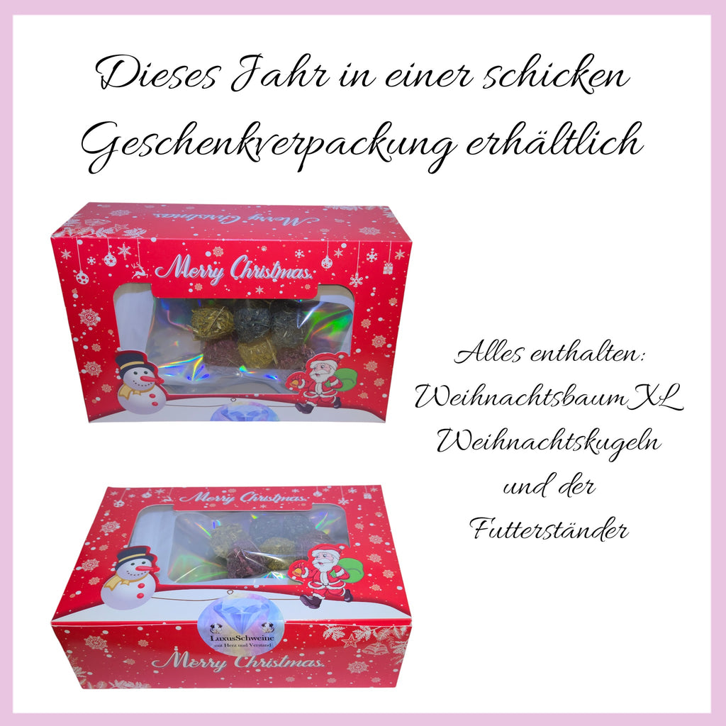 🎄 Weihnachtsbaum aus Heu XL – das festliche Highlight für deine Meerschweinchen