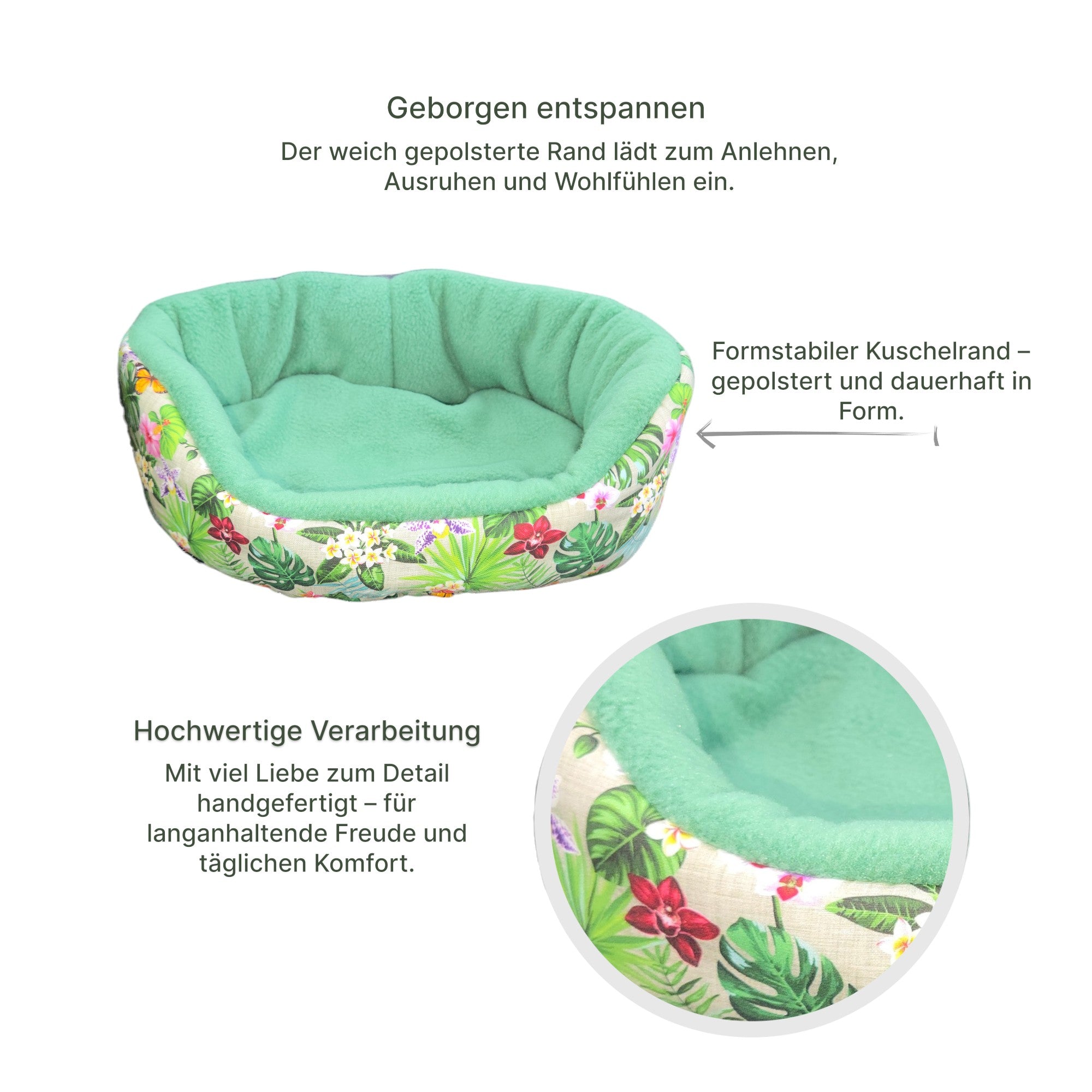 🌿 Kuschelsofa Jungle Grün – Gemütlicher Lieblingsplatz für Meerschweinchen