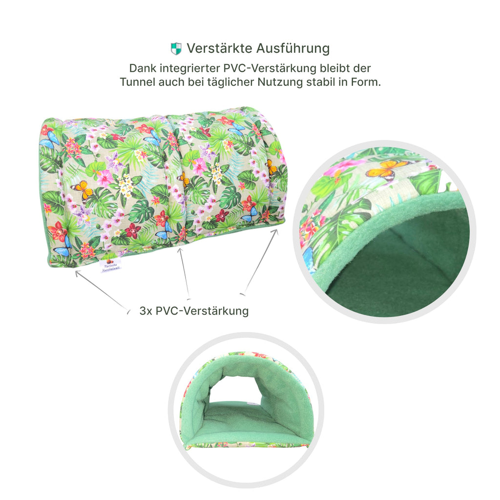 🌿 Kuscheltunnel Jungle Grün – Exklusiv bei Luxusschweine