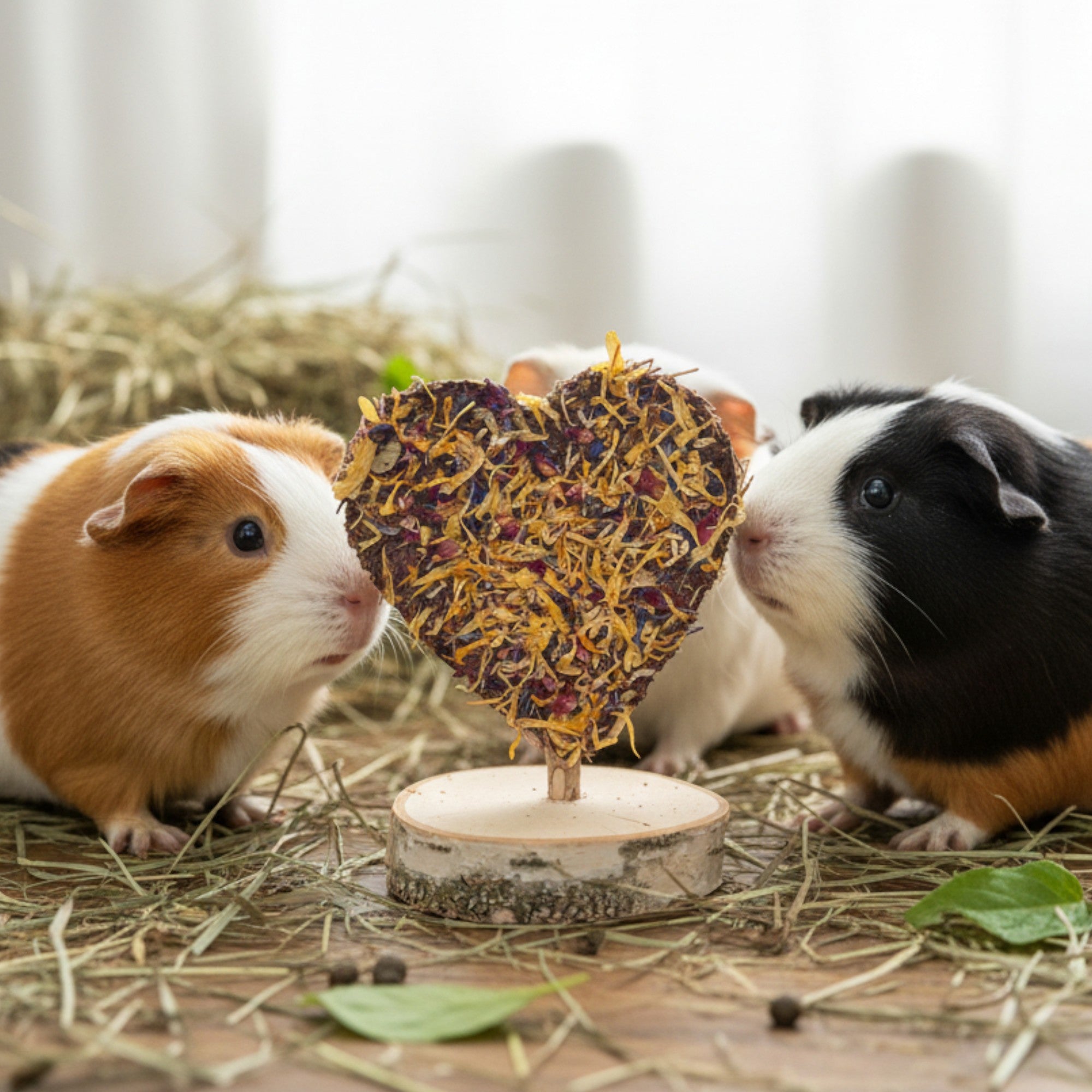 💜 Blütenherz Geschenkset – ein Herzensgruß für deine Meerschweinchen