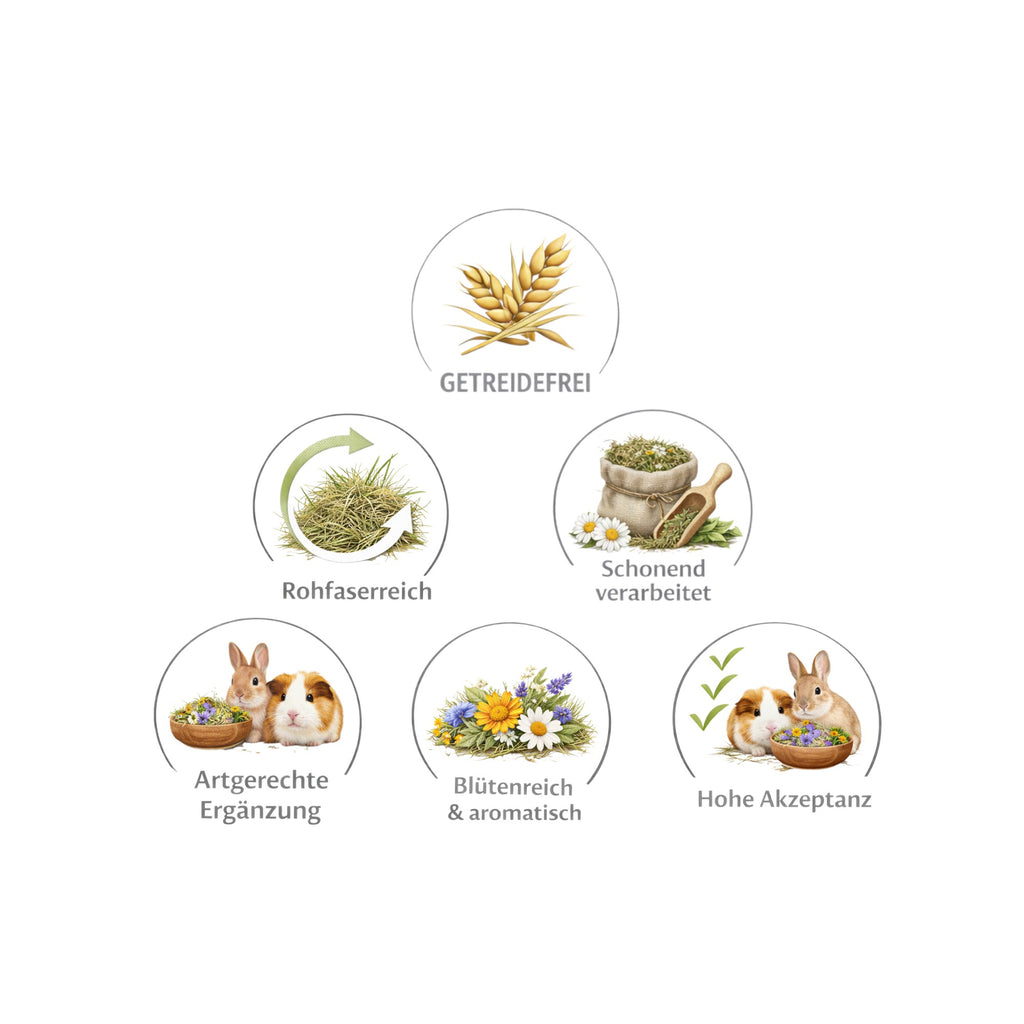 💜 Flower heart – a heartfelt greeting for your guinea pigs