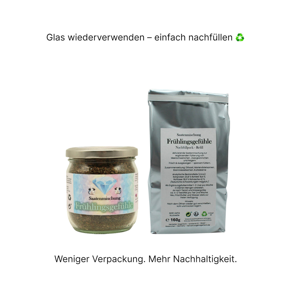 🌷 Saatenmischung Frühlingsgefühle – Nachfüllbeutel (Refill)