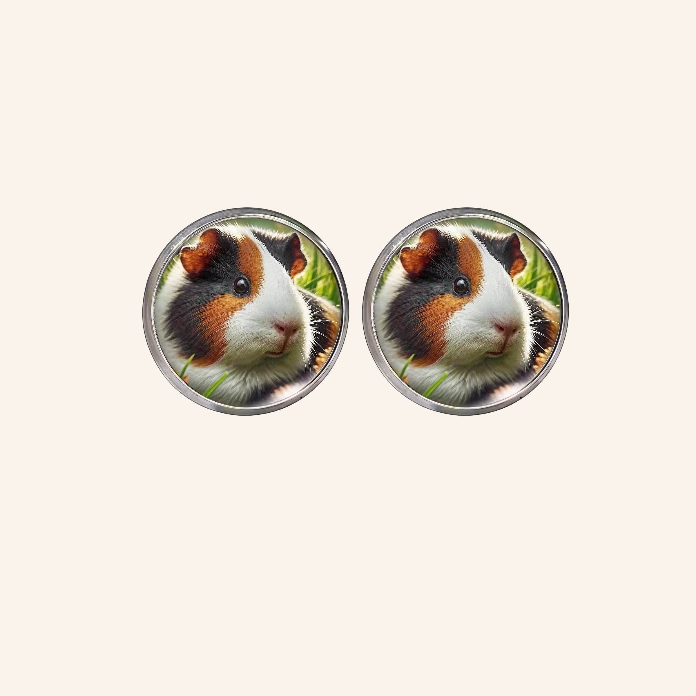 🐹Ohrstecker mit realistischem Vollbild-Meerschweinchen