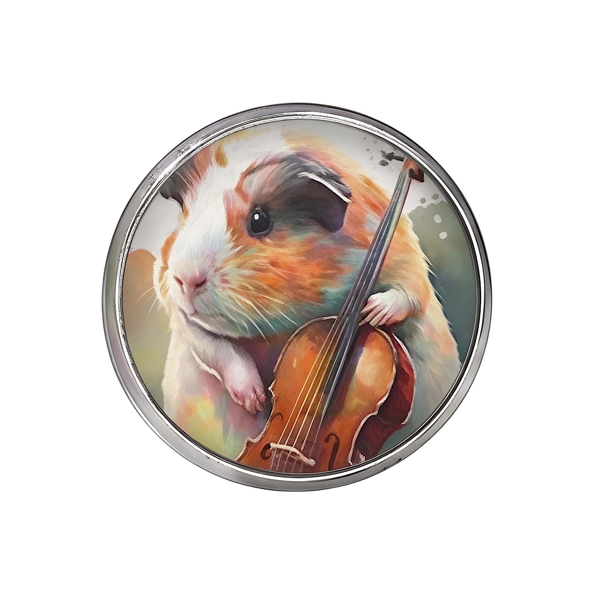🎻Ohrstecker mit Meerschweinchen & Streichinstrument