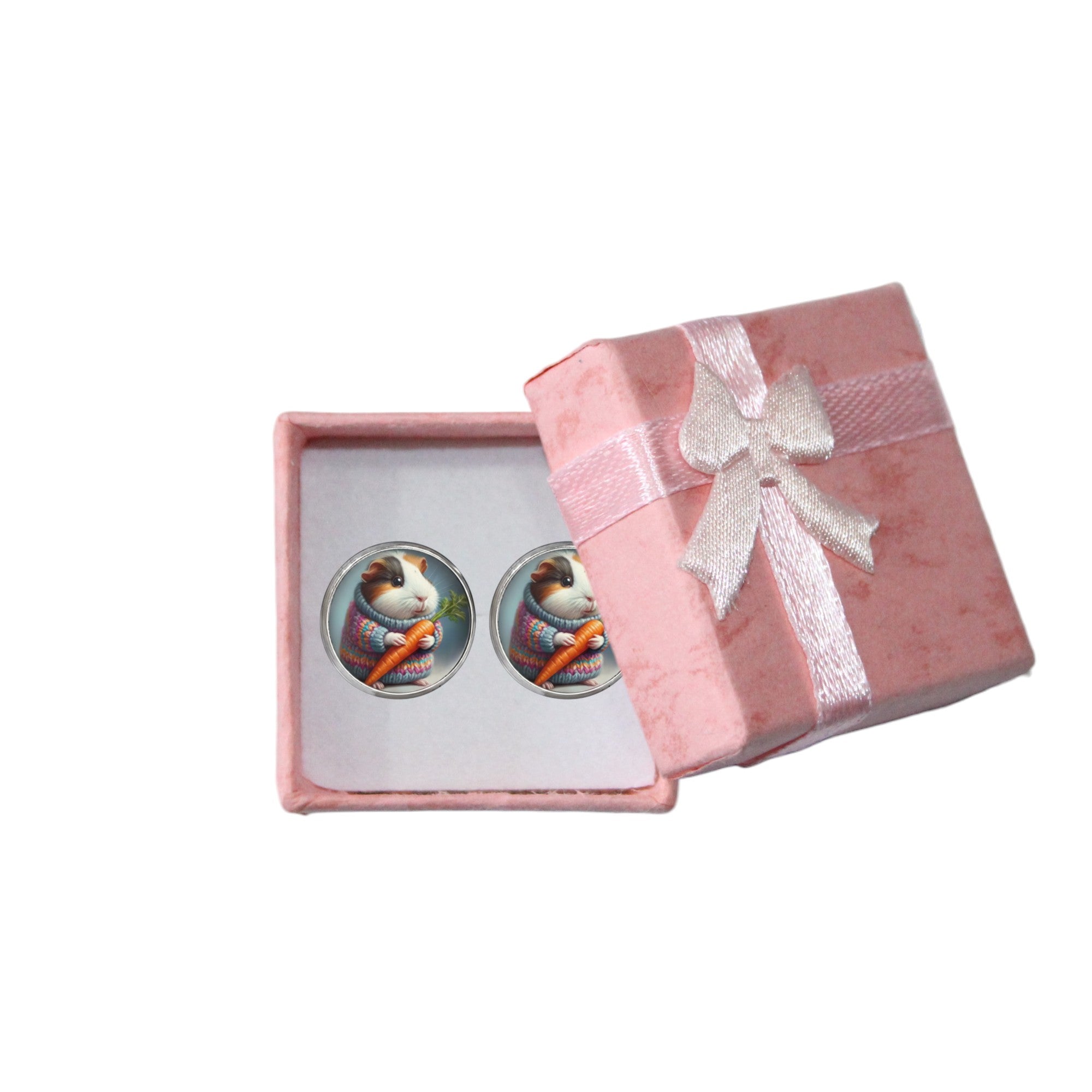 🥕Ohrstecker mit Meerschweinchen & Karotte