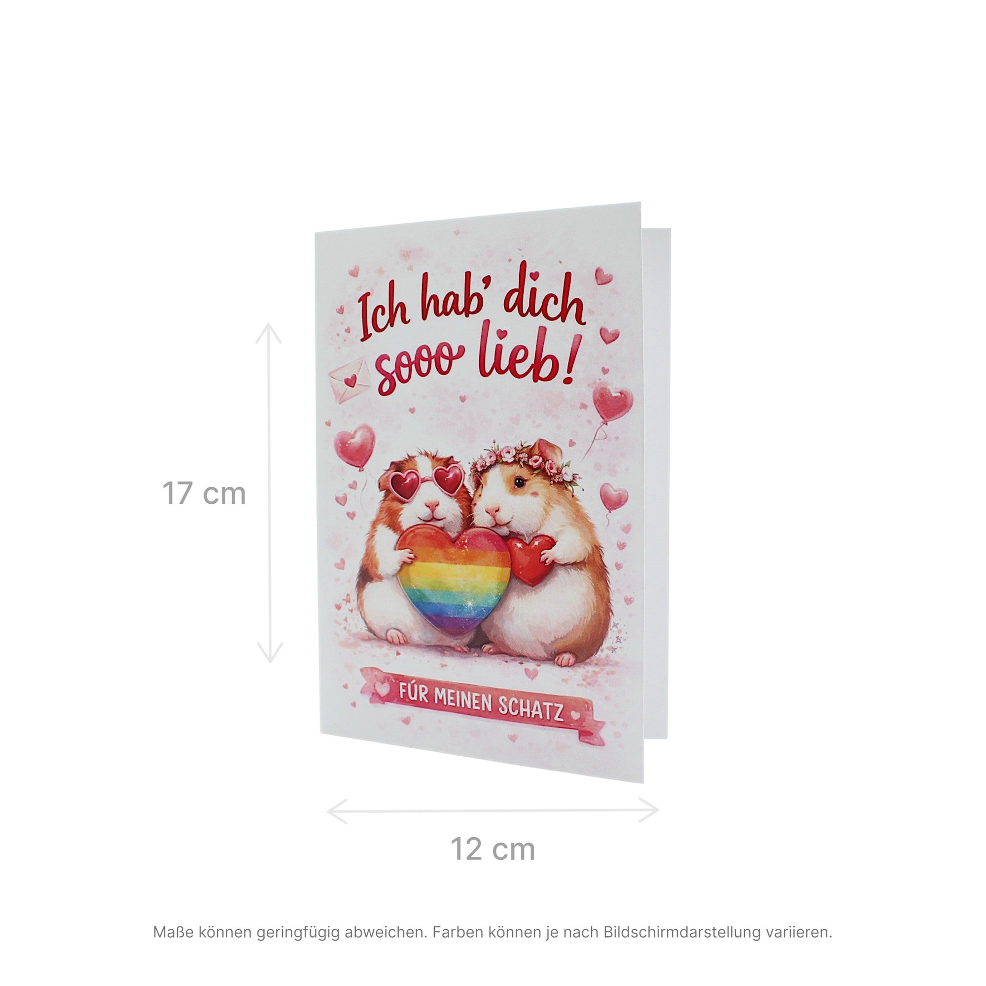 💌Grußkarte „Ich hab dich sooo lieb – Mein Schatz“