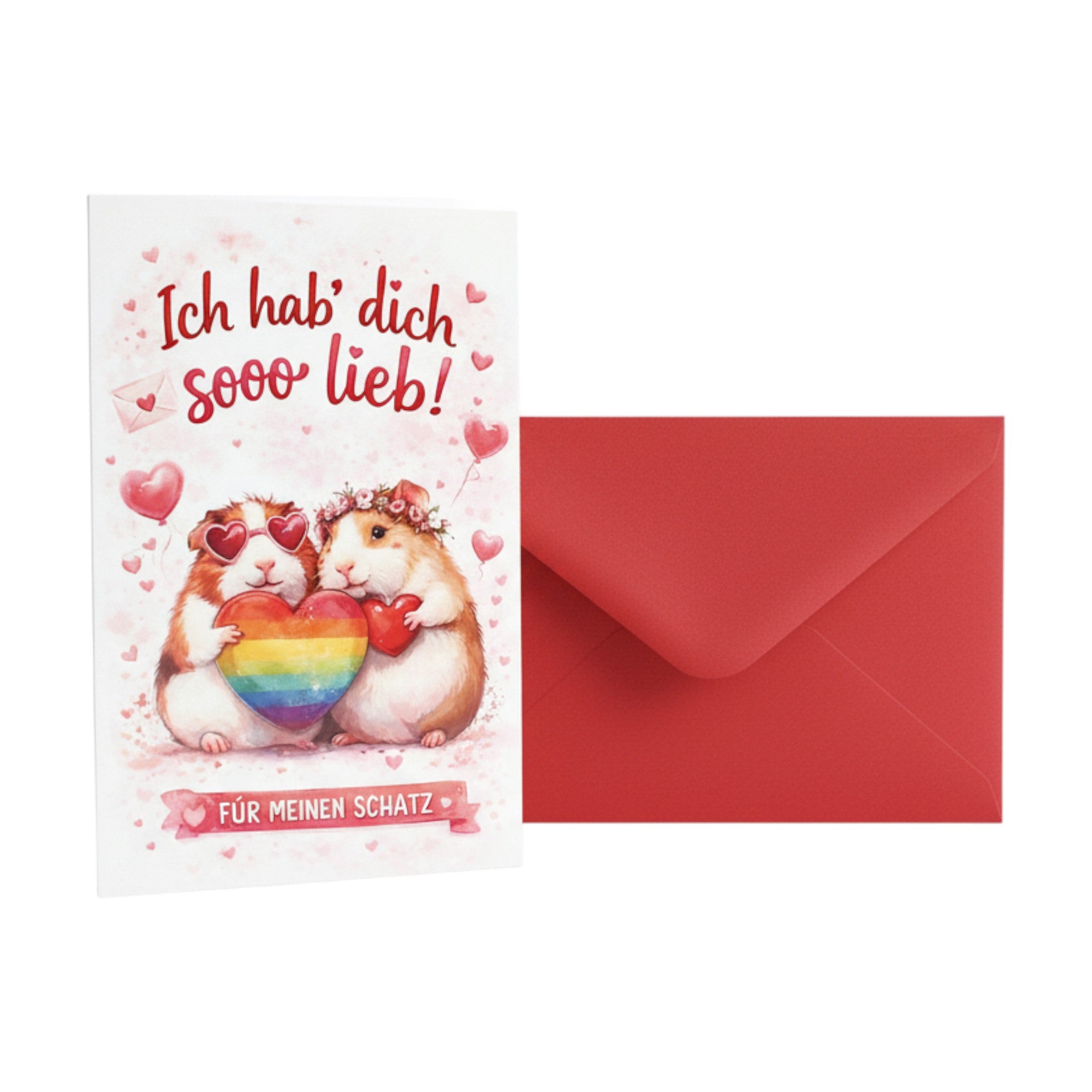 💌Grußkarte „Ich hab dich sooo lieb – Mein Schatz“
