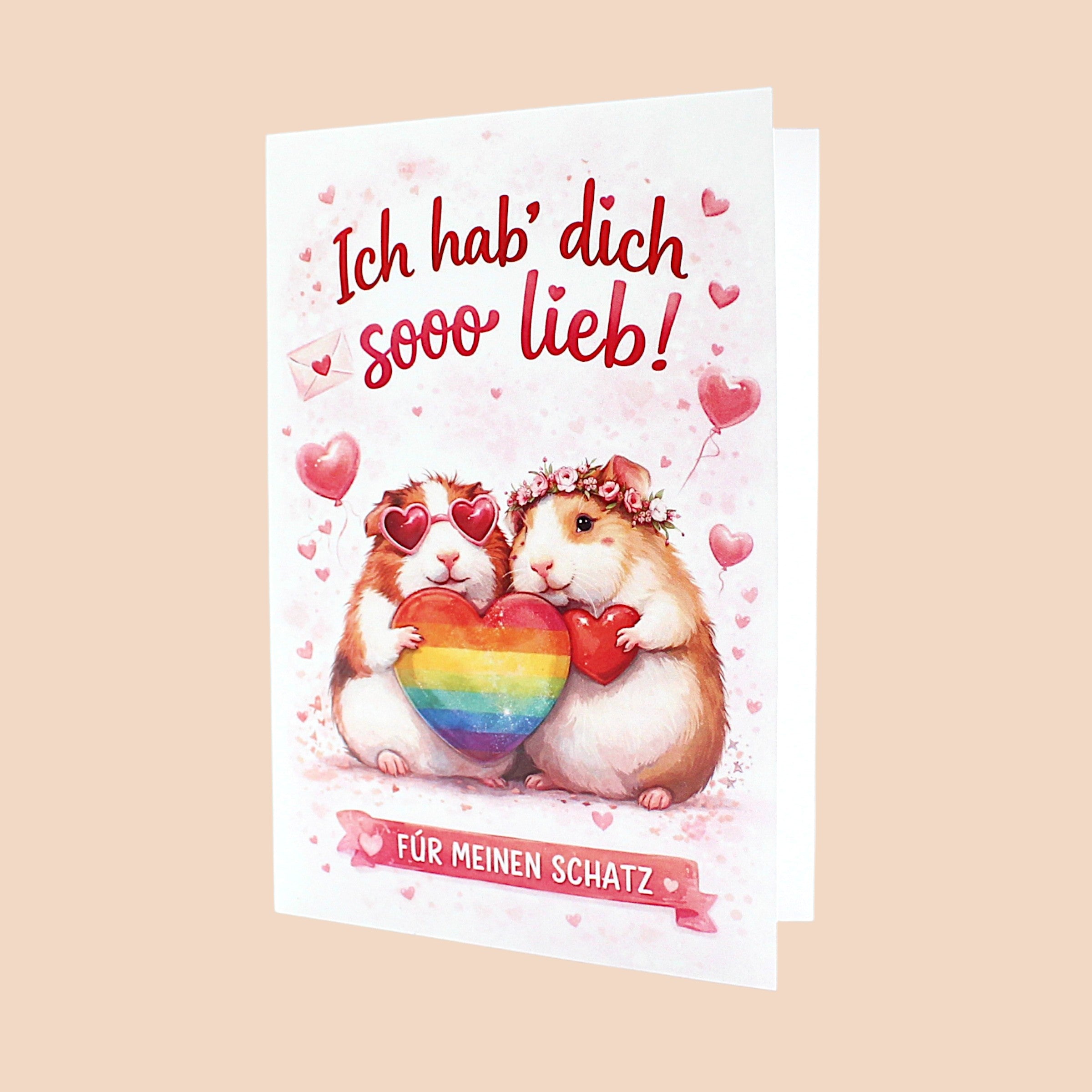 💌Grußkarte „Ich hab dich sooo lieb – Mein Schatz“