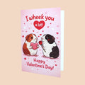 💌Valentinstags-Karte „I wheek you a lot!“ – Liebevolle Meerschweinchen-Grußkarte