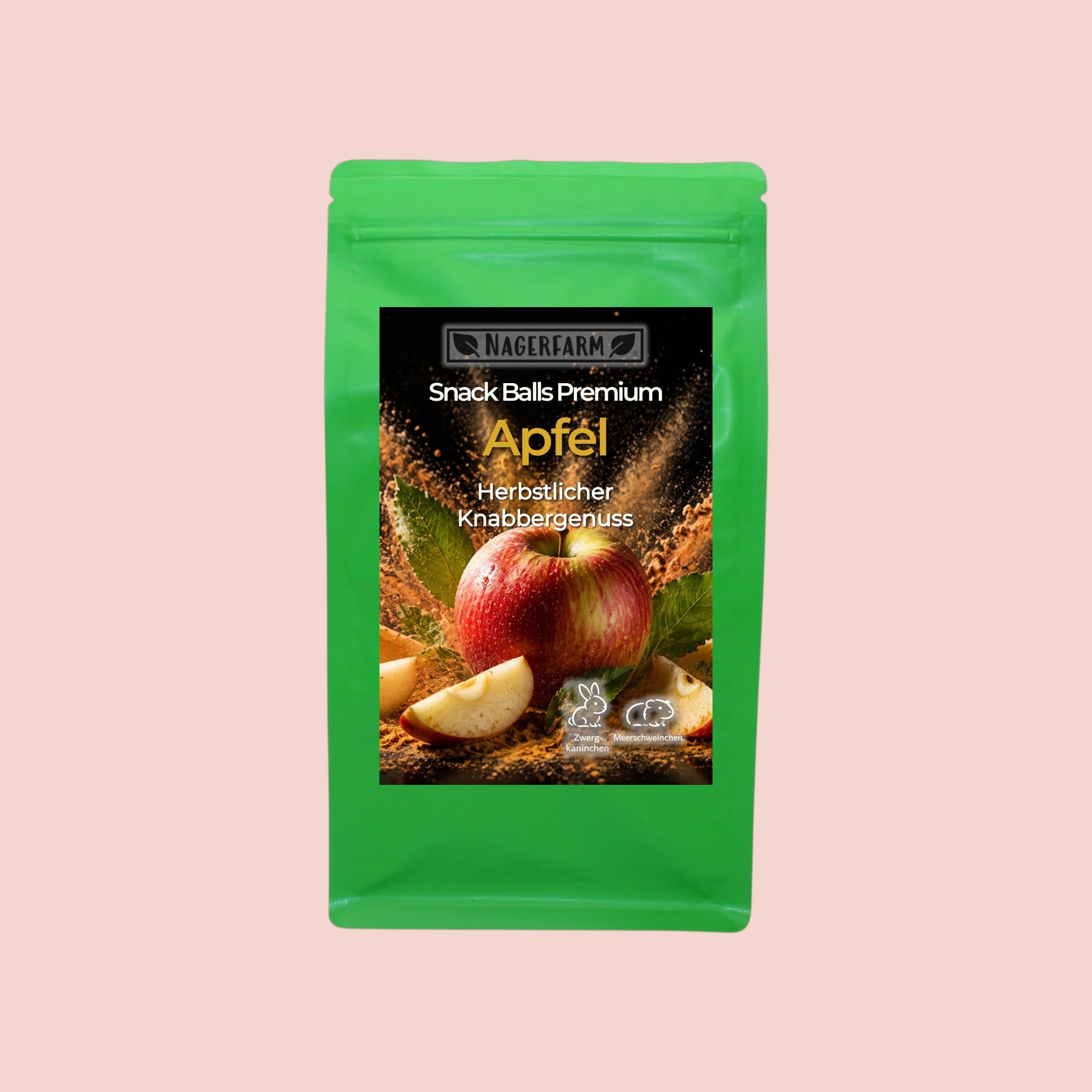 🍎 Snack Balls Premium Apfel – Herbstedition für Meerschweinchen
