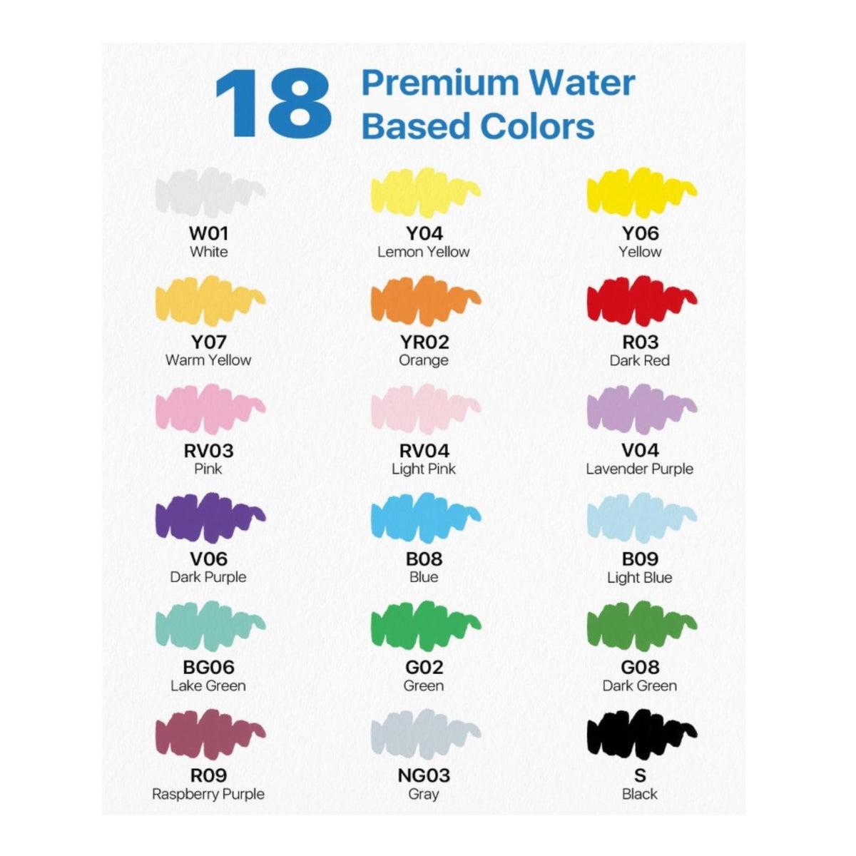 🎨JusArt Acrylmarker – 18 Farben mit flexibler Pinselspitze (1–8 mm)