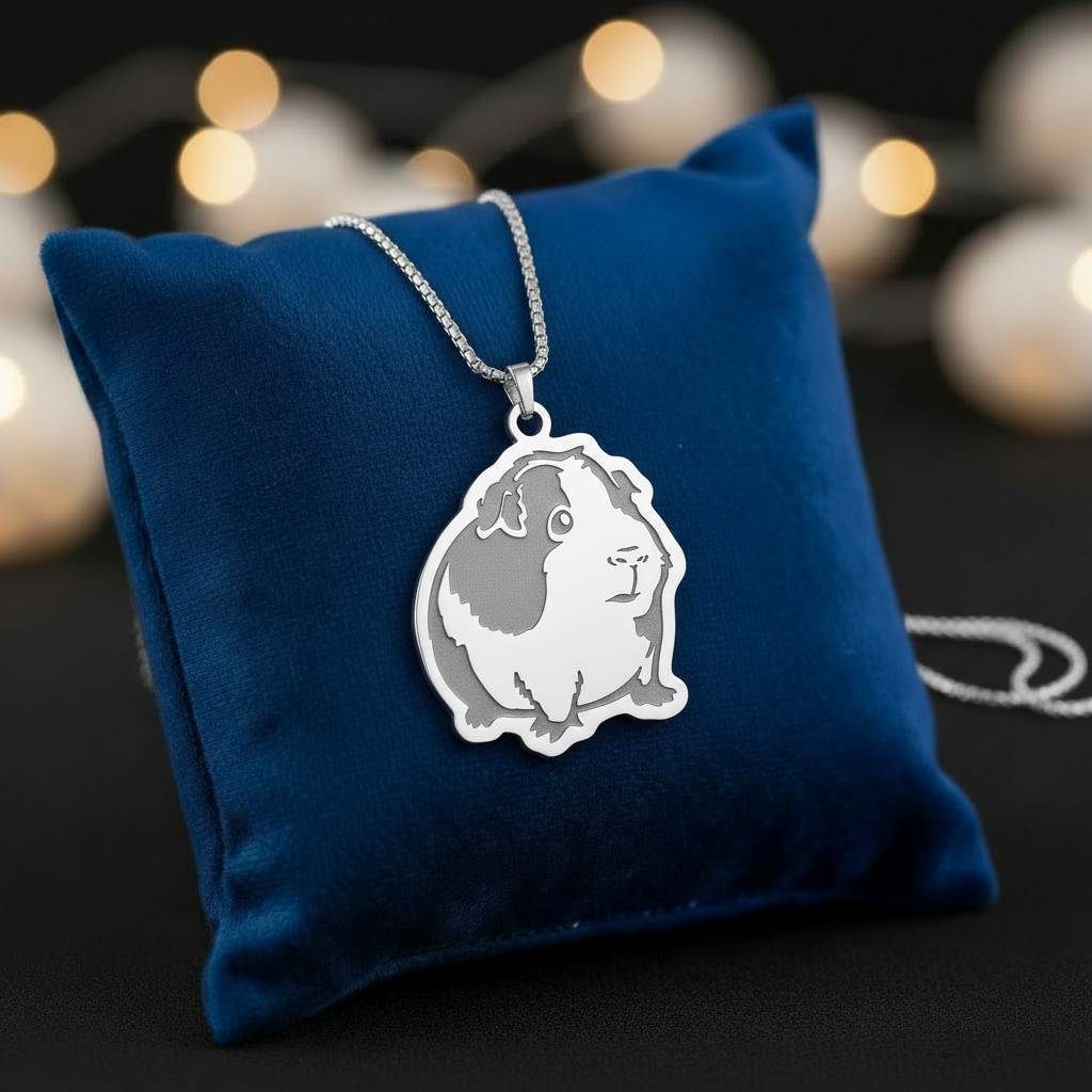 🐹 Meerschweinchen Halskette „Lovely Meeri“ 💛 in Gold oder Silber