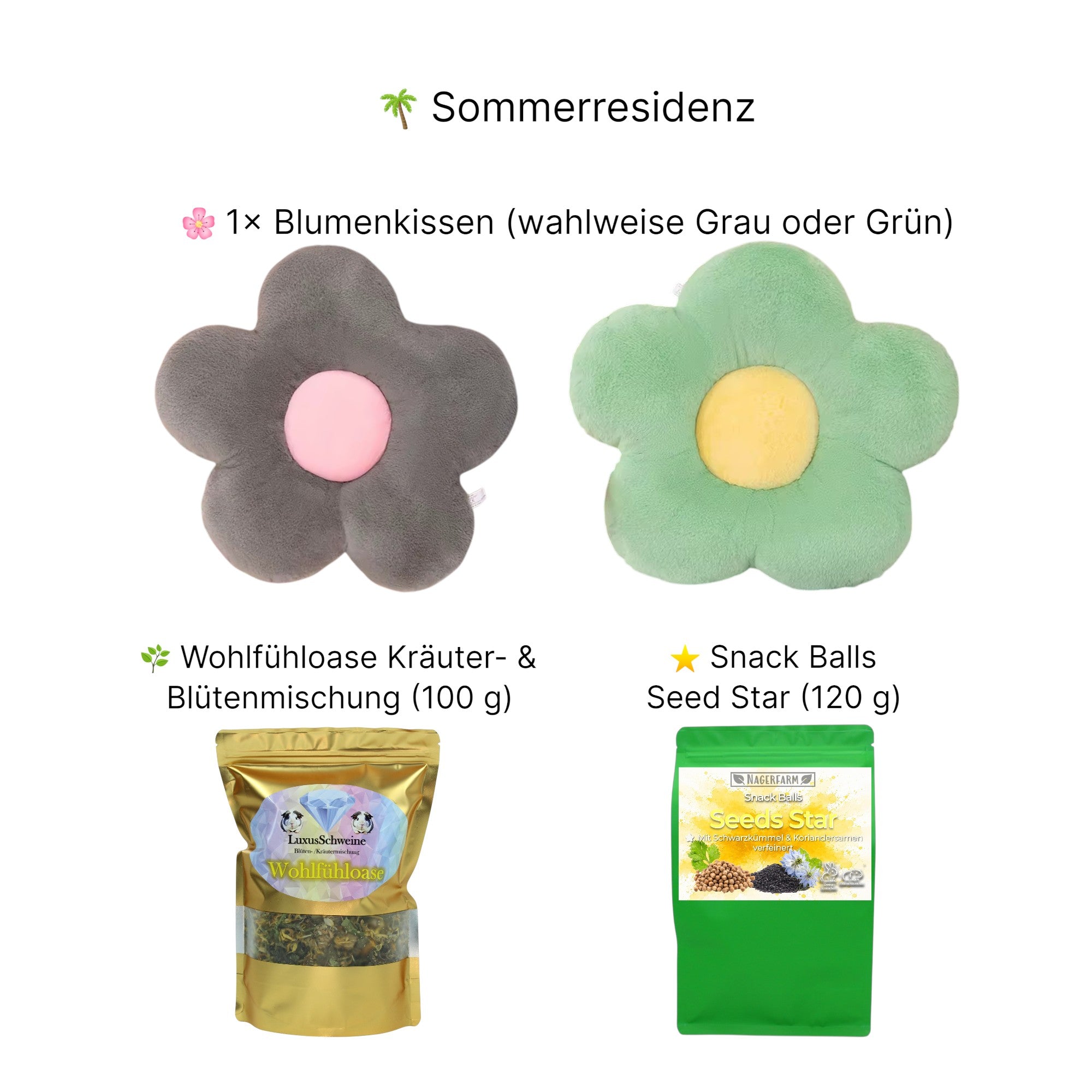 🌴 Sommerresidenz – Verwöhnset für Meerschweinchen