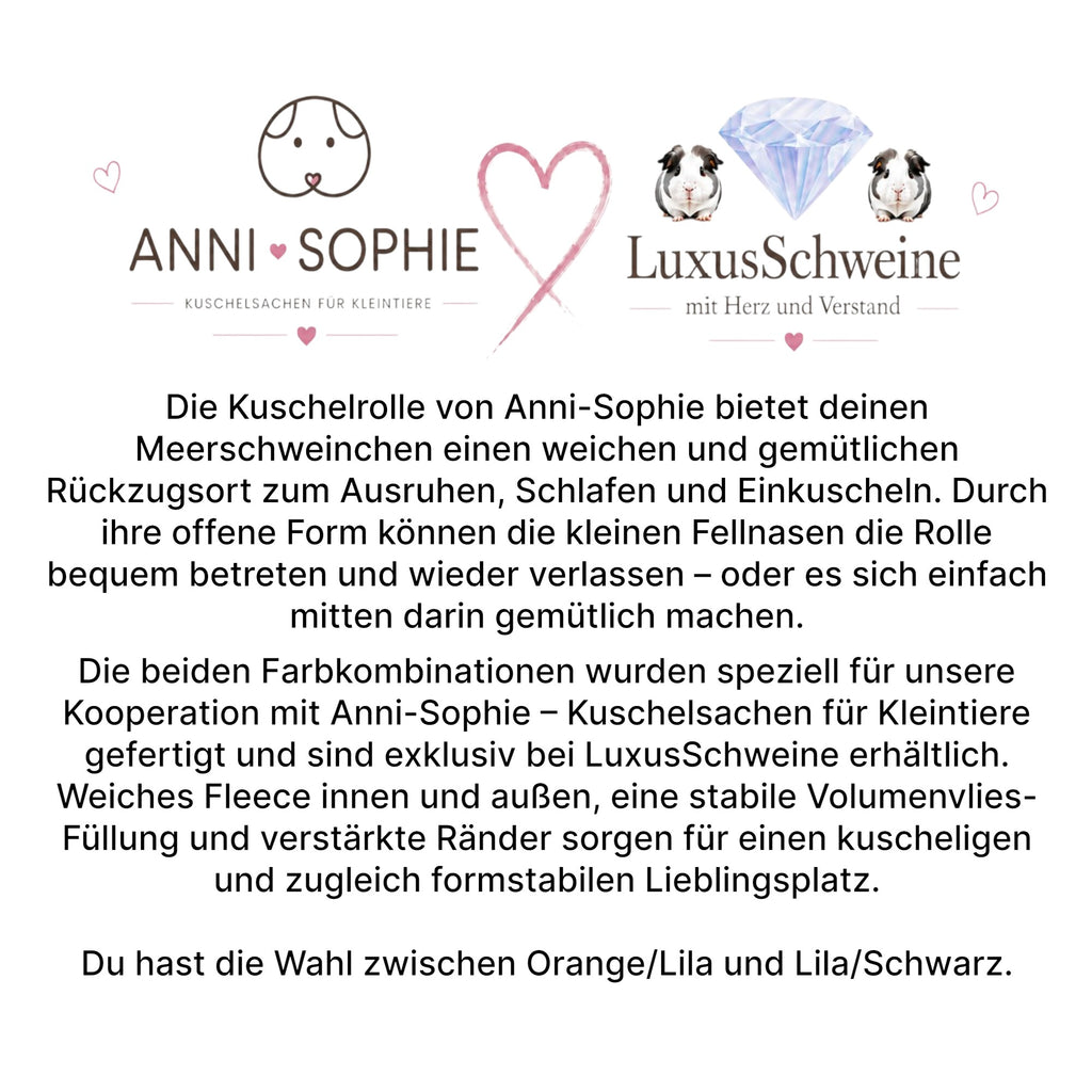 💕 Rollo acurrucable de Anni-Sophie – lugar exclusivo de bienestar para cobayas