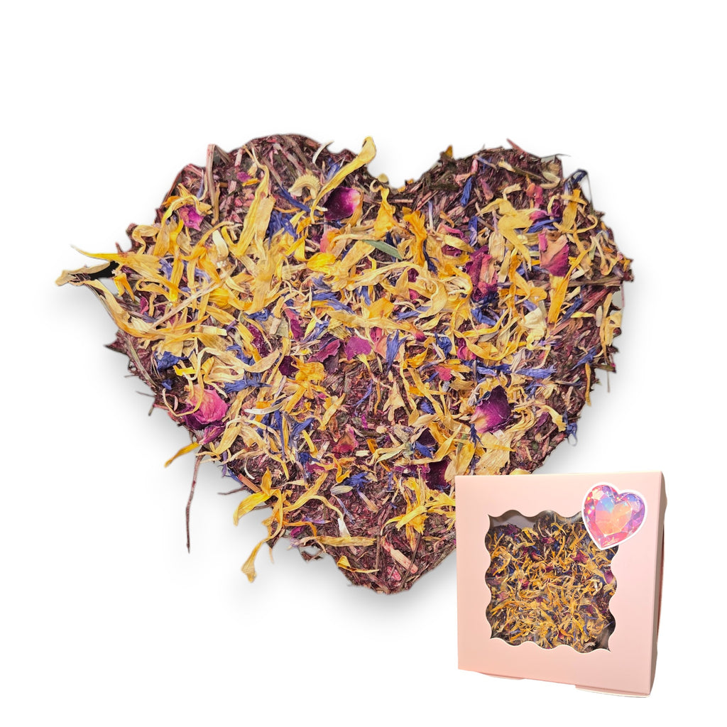 💜 Flower heart – a heartfelt greeting for your guinea pigs