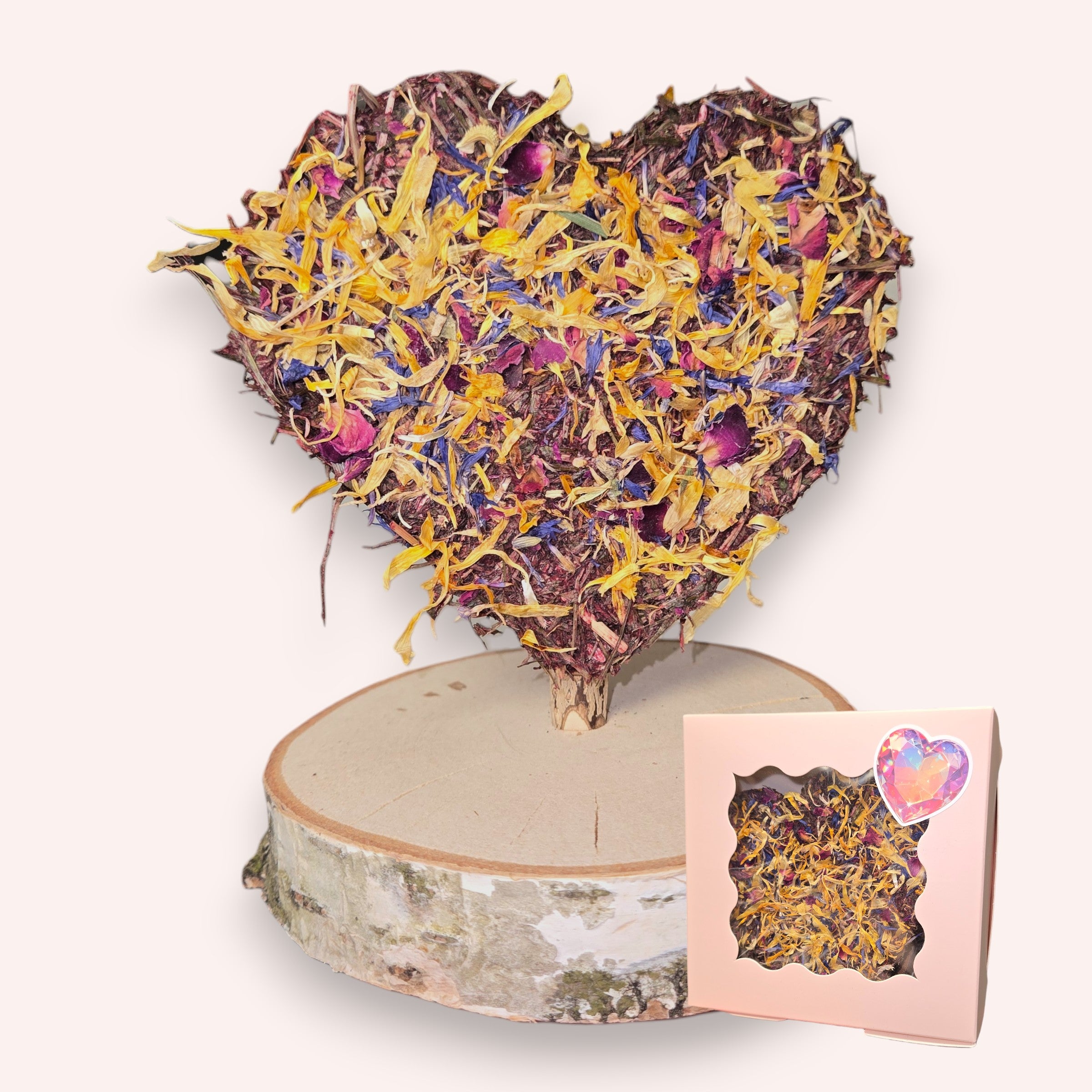 💜 Blütenherz Geschenkset – ein Herzensgruß für deine Meerschweinchen