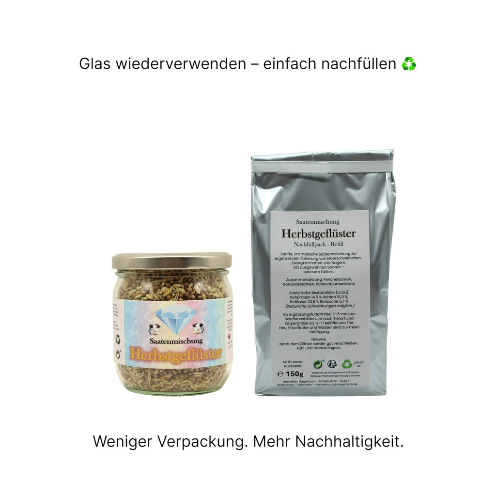 🍁 Saatenmischung Herbstgeflüster – Nachfüllbeutel (Refill)