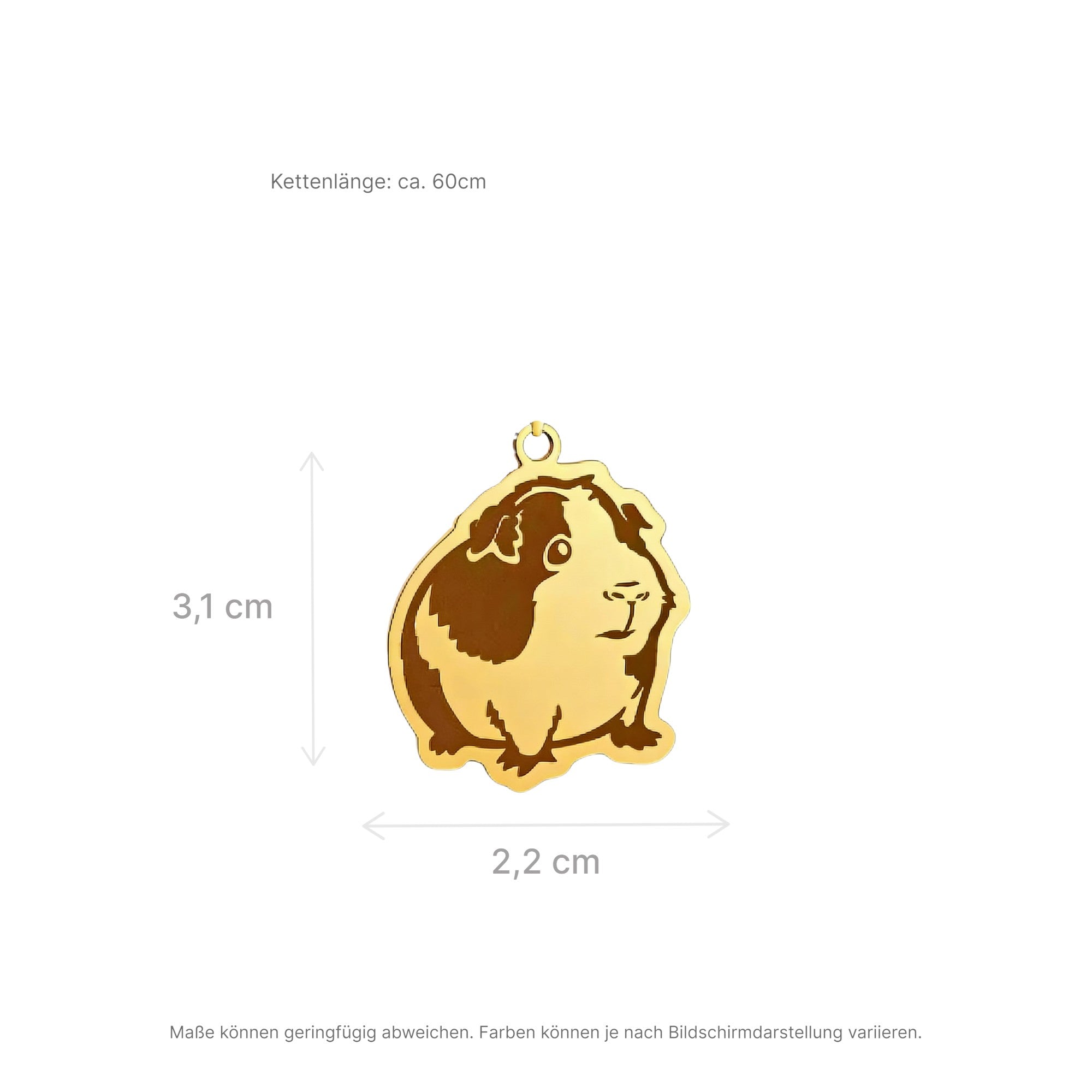 🐹 Meerschweinchen Halskette „Lovely Meeri“ 💛 in Gold oder Silber