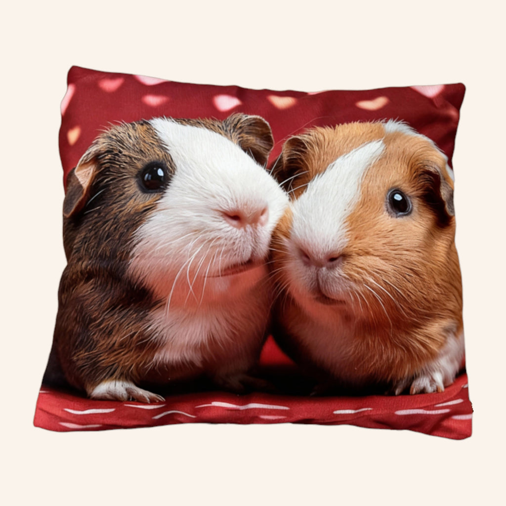 ❤️ "Meeri-Love" Pillow – Cuddly Guinea Pigs for Your Home