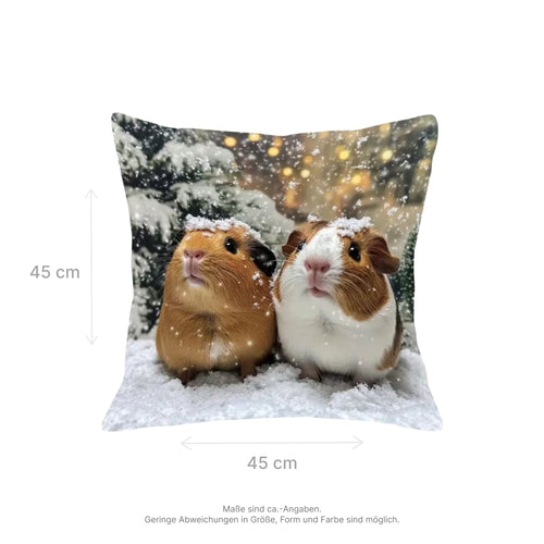 ❄️ Kissen „Schneegestöber“ – Winterliche Gemütlichkeit für dein Zuhause
