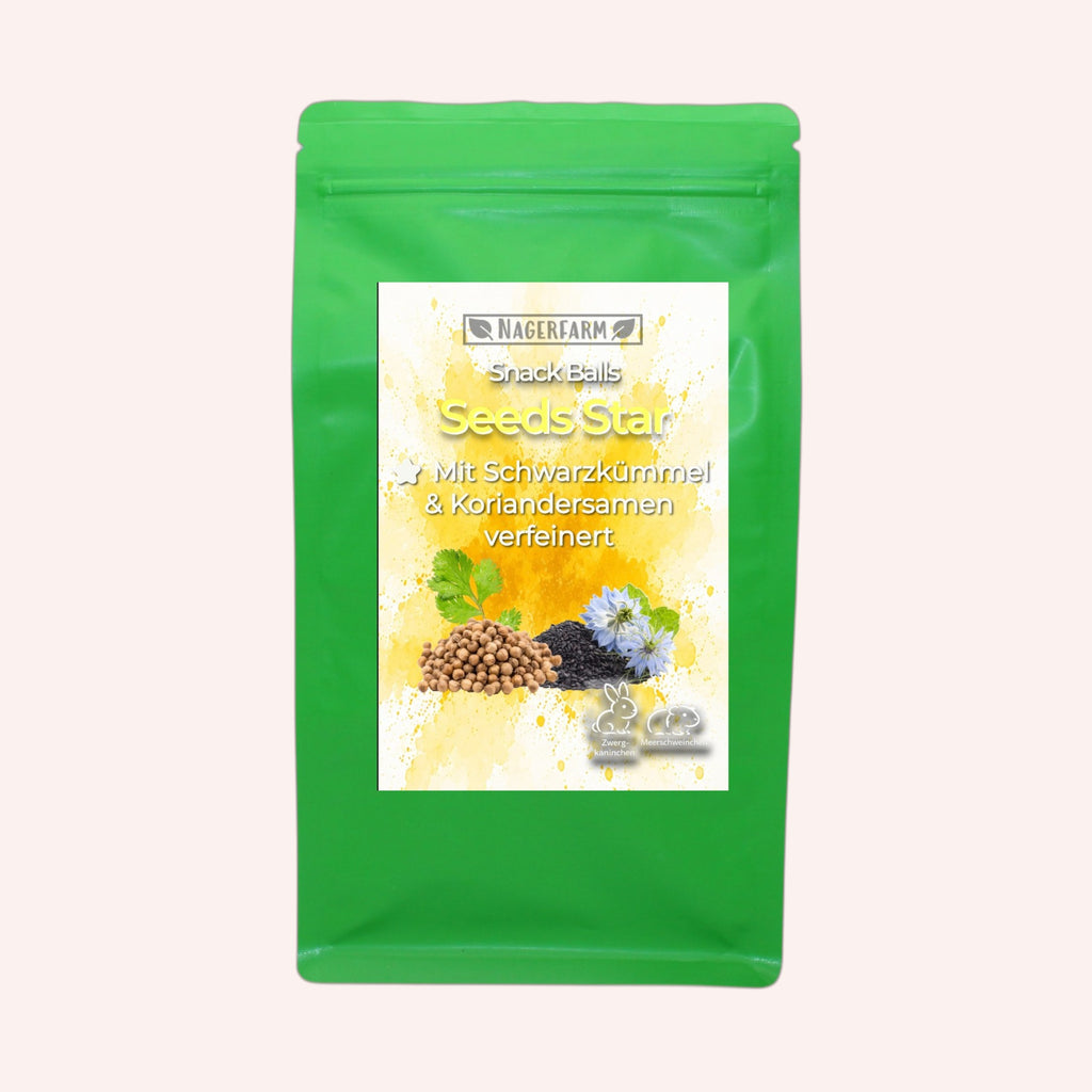 Snack Balls Seeds Star – Snack naturel au foin pour cochons d’Inde
