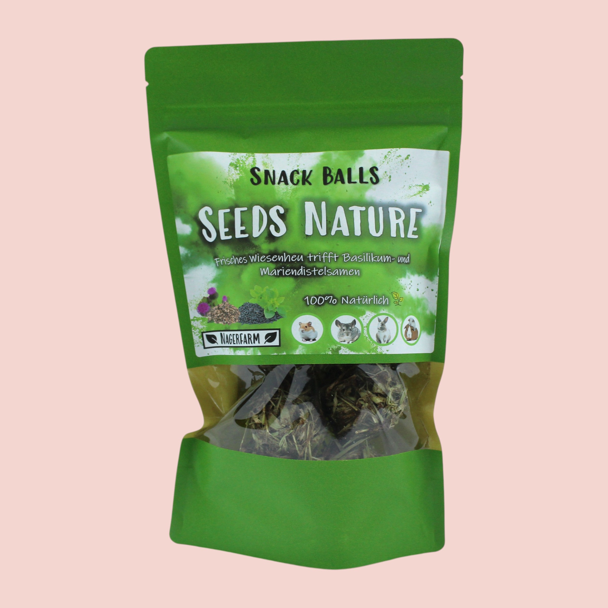 🟢 Snack Balls Seeds Nature – natürliche Vielfalt für gesunde Meerschweinchen