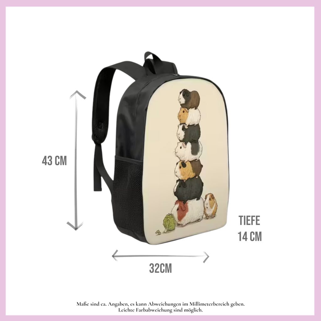🎒 Rucksack „Meeri-Musikanten“ – Sieben Meerschweinchen wie die Stadtmusikanten