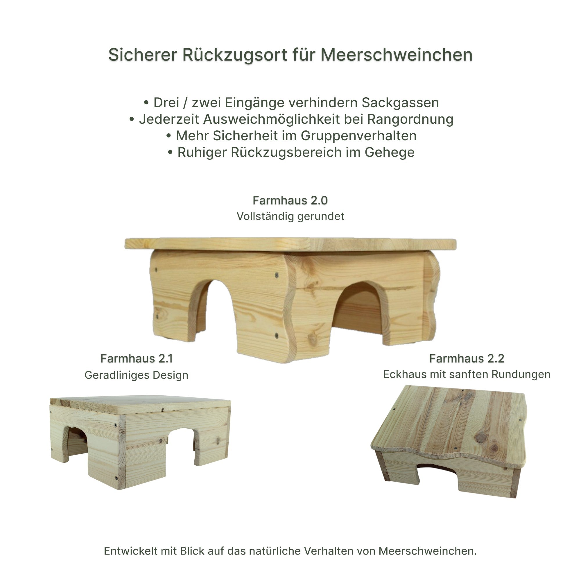 🏡 Farmhaus 2.0 – Geräumige Unterkunft für Meerschweinchen