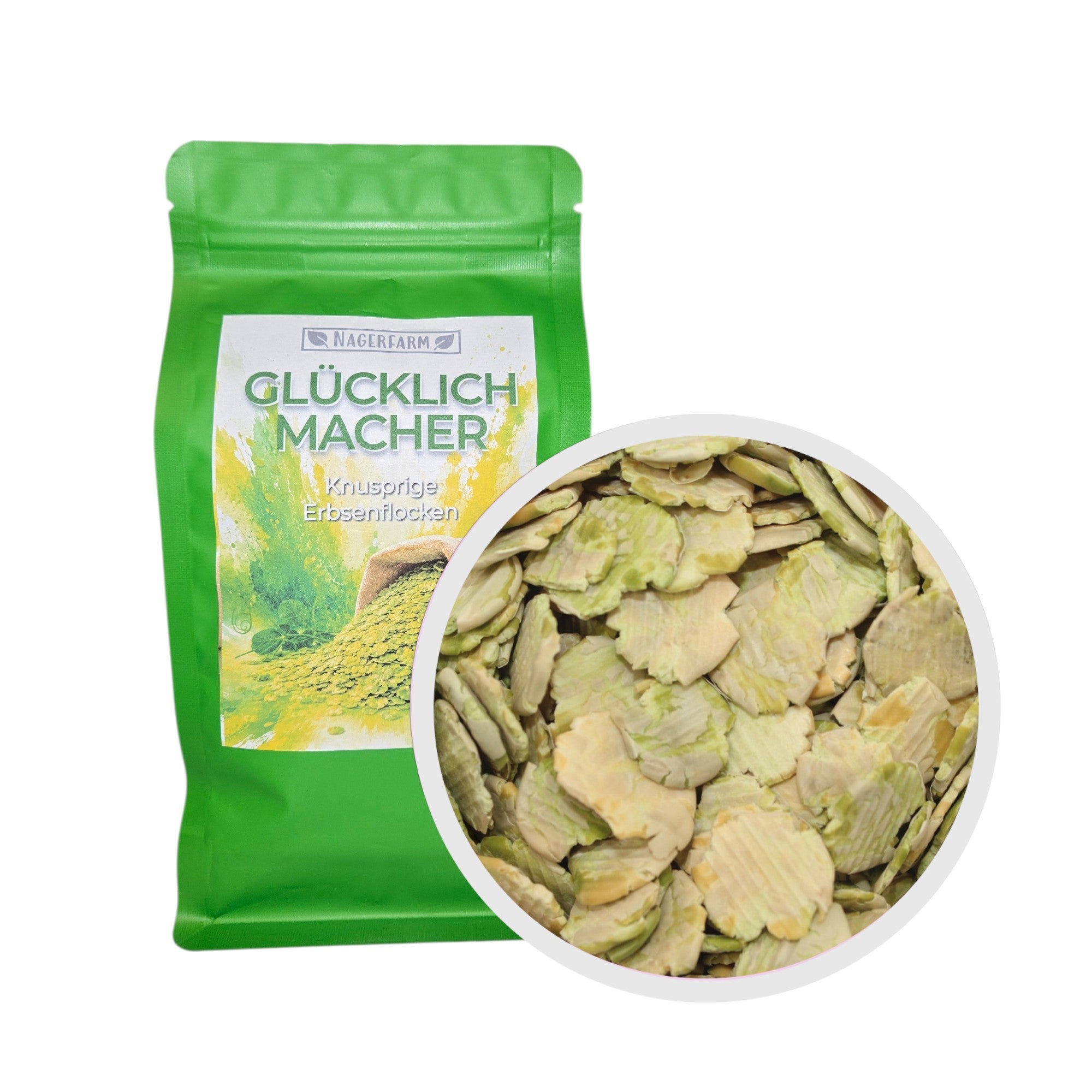 💚 Glücklichmacher – Knusprige Erbsenflocken - Nachfüllbeutel (Refill)