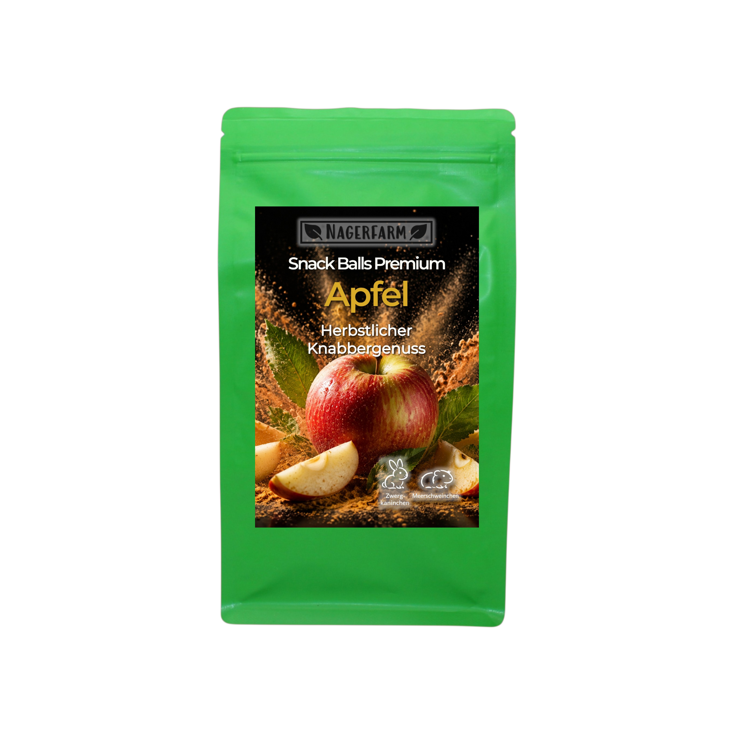 🍎 Snack Balls Premium Apfel – Herbstedition für Meerschweinchen