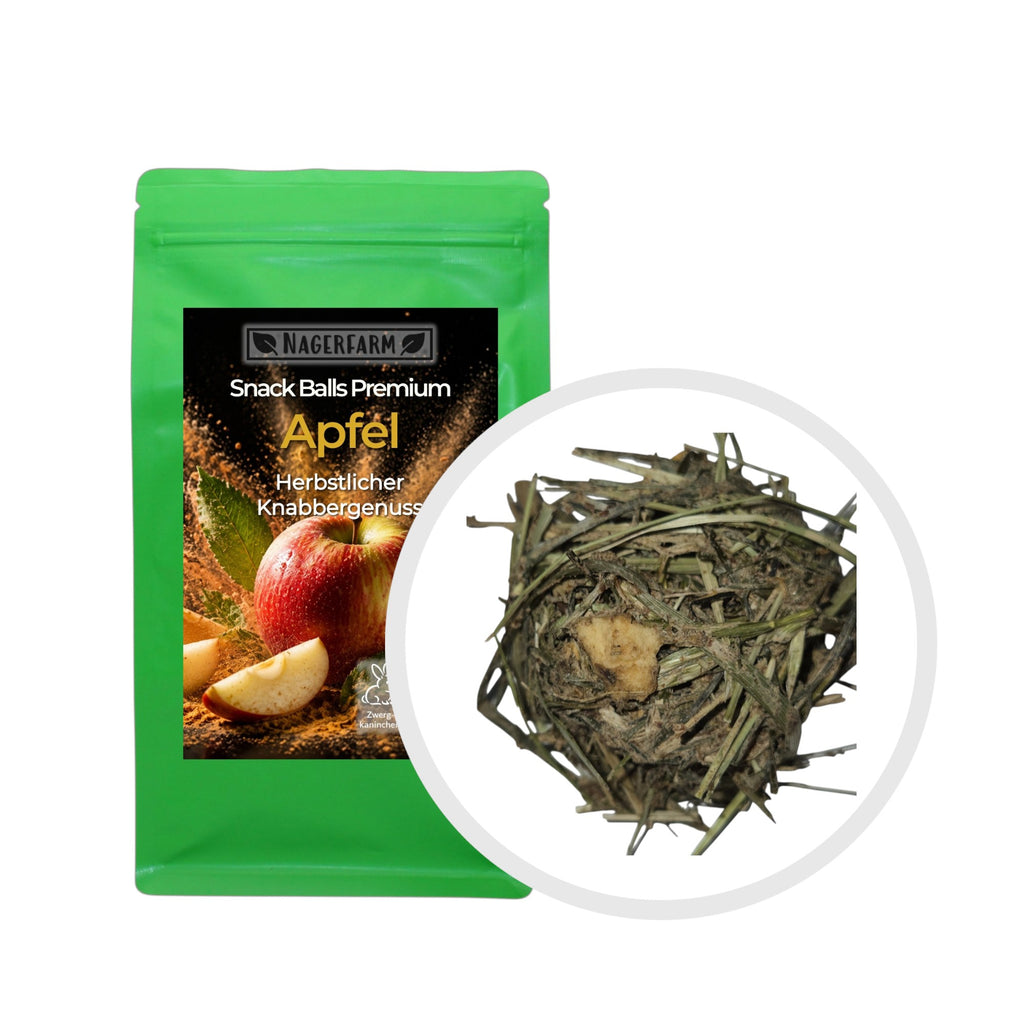 🍎 Snack Balls Premium Apfel – Herbstedition für Meerschweinchen